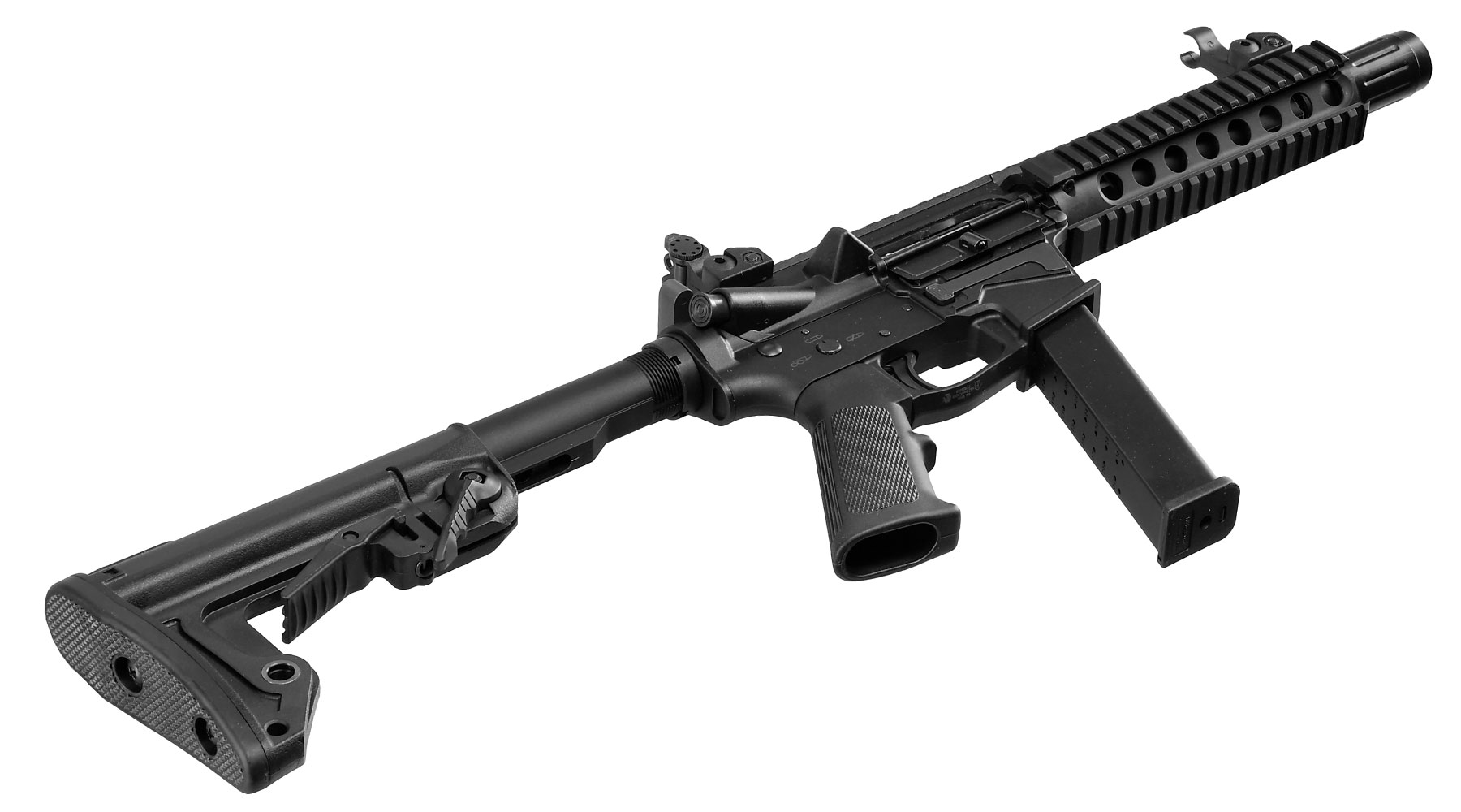 King Arms TWS 9mm Carbine Lite Polymergehuse Gas-Blow-Back 6mm BB schwarz Bild 5