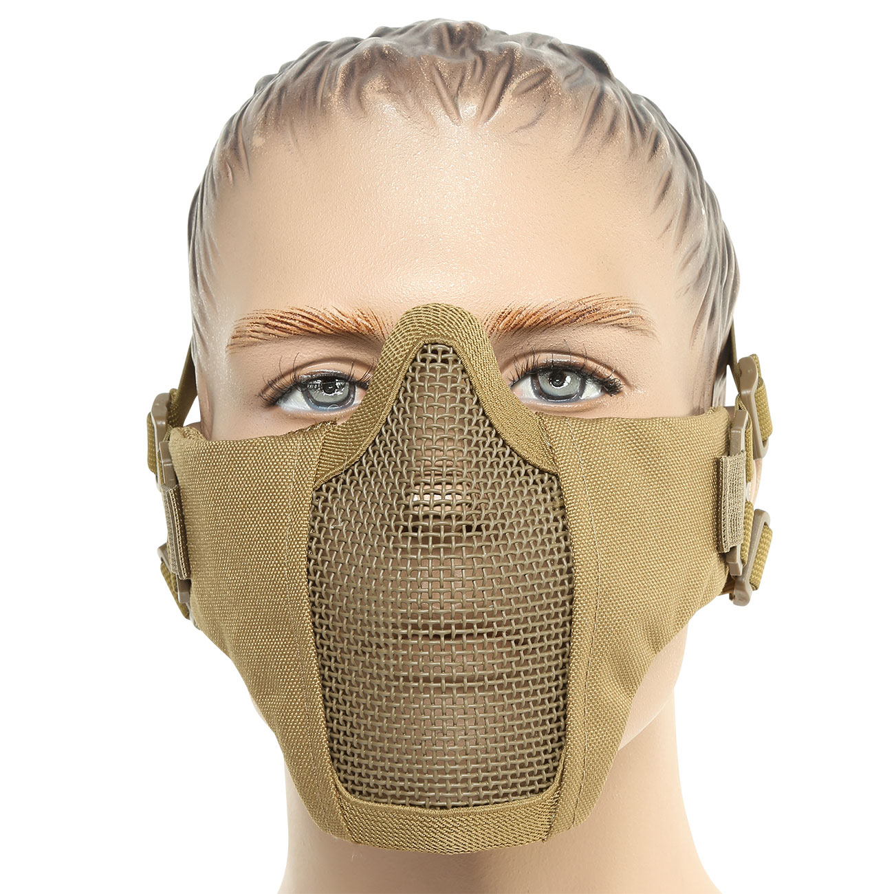ASG Strike Systems Mesh Mask Airsoft Gittermaske Lower Face tan Bild 1