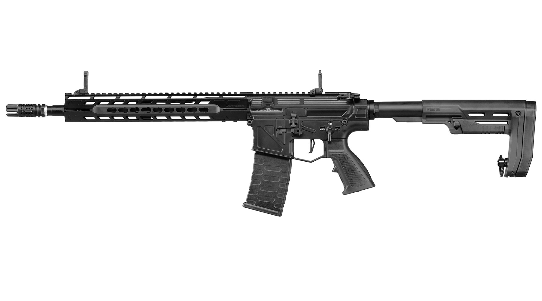 APS Phantom Extremis Rifle MK2 R2 eSilver Edge SDU-MosFet 2.0 Vollmetall S-AEG 6mm BB schwarz Bild 1