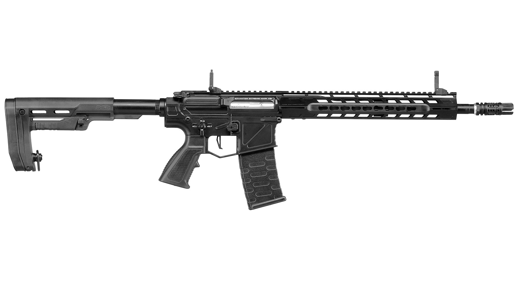 APS Phantom Extremis Rifle MK2 R2 eSilver Edge SDU-MosFet 2.0 Vollmetall S-AEG 6mm BB schwarz Bild 2