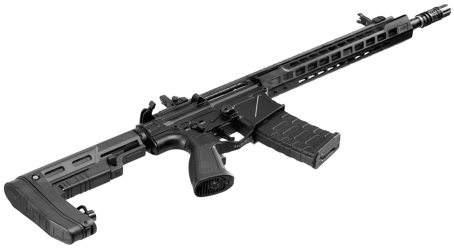 APS Phantom Extremis Rifle MK2 R2 eSilver Edge SDU-MosFet 2.0 Vollmetall S-AEG 6mm BB schwarz Bild 4