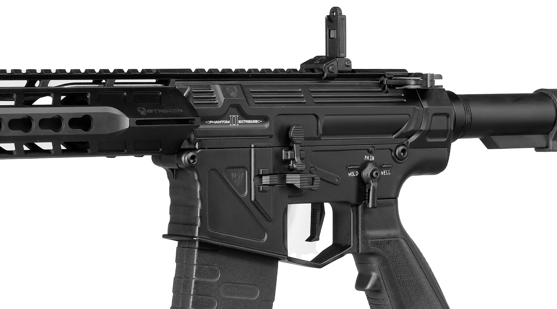 APS Phantom Extremis Rifle MK2 R2 eSilver Edge SDU-MosFet 2.0 Vollmetall S-AEG 6mm BB schwarz Bild 7