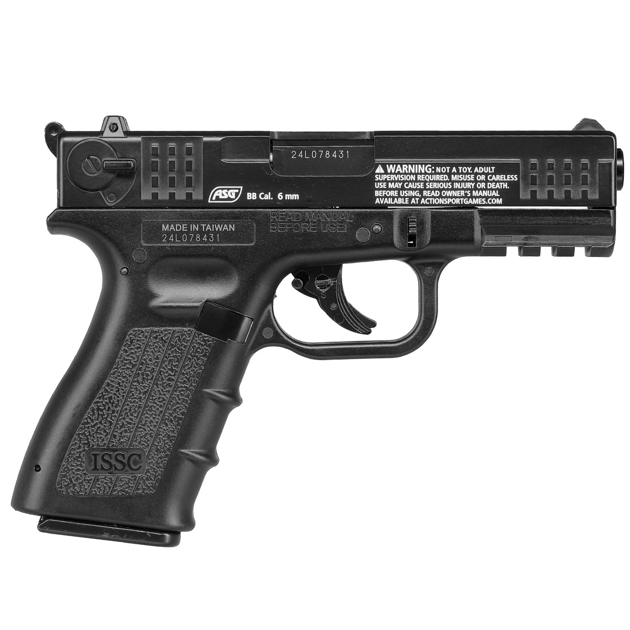ASG ISSC M22 mit Metallschlitten CO2 BlowBack 6mm BB schwarz Bild 3