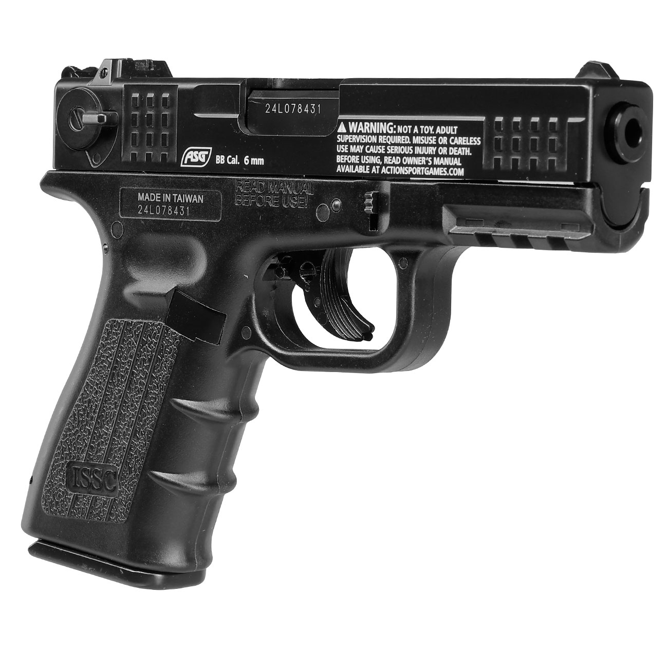 ASG ISSC M22 mit Metallschlitten CO2 BlowBack 6mm BB schwarz Bild 7