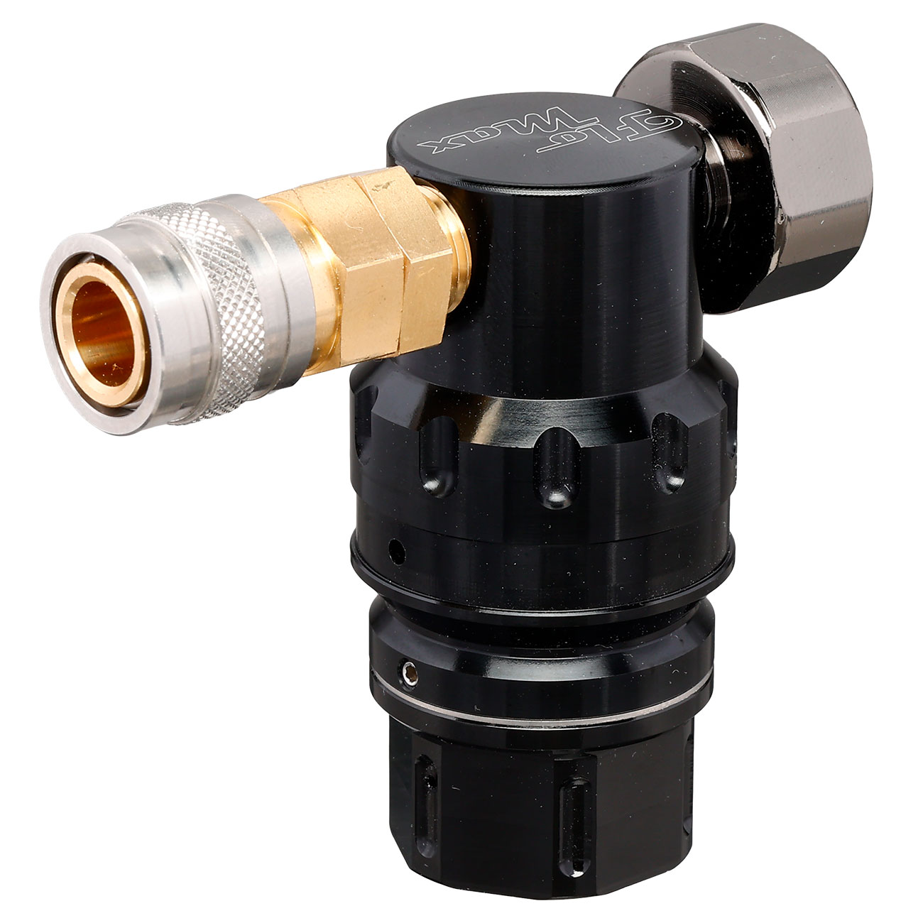 MechLabs Flo Max HPA Regulator schwarz inkl. 39 Zoll Braided Remote-Line schwarz - US-Version Bild 3