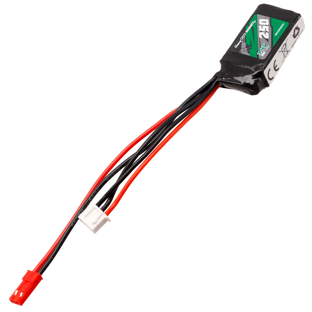 Gens Ace Airsoft LiPo Akku 7,4V 250mAh 35C / 70C f. Airsoftmodelle mit HPA-Systeme Bild 1