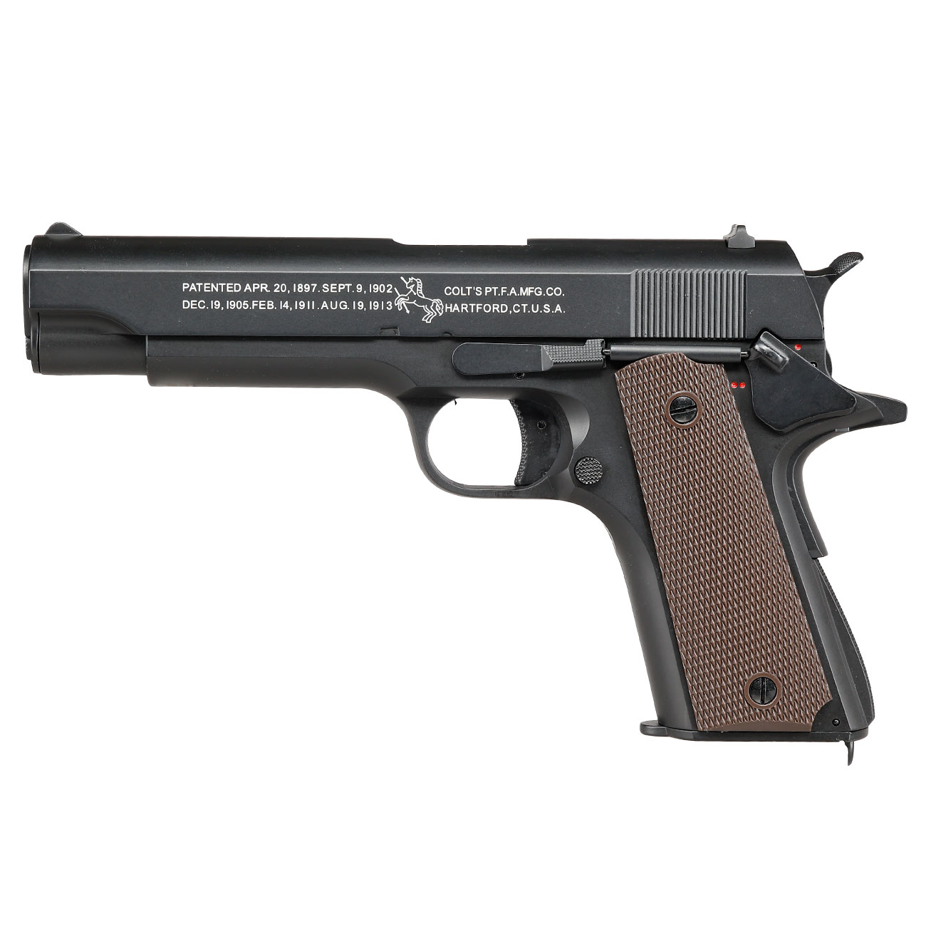Cybergun Colt M1911A1 mit Metallschlitten Komplettset AEP 6mm BB schwarz - MosFet / LiPo Version Bild 1