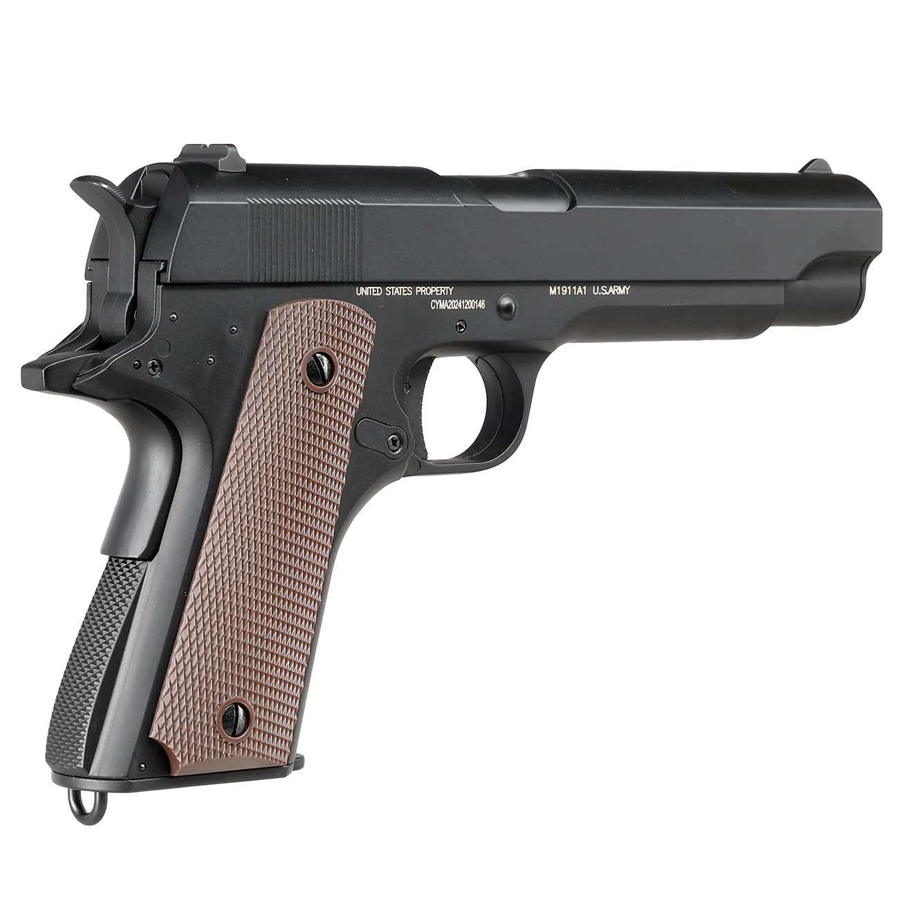Cybergun Colt M1911A1 mit Metallschlitten Komplettset AEP 6mm BB schwarz - MosFet / LiPo Version Bild 3
