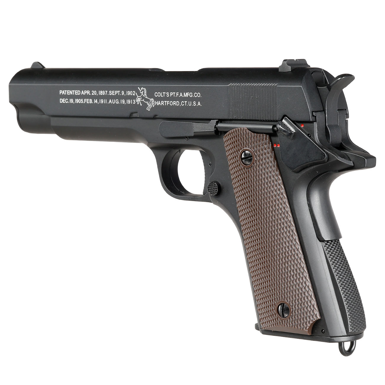 Cybergun Colt M1911A1 mit Metallschlitten Komplettset AEP 6mm BB schwarz - MosFet / LiPo Version Bild 7