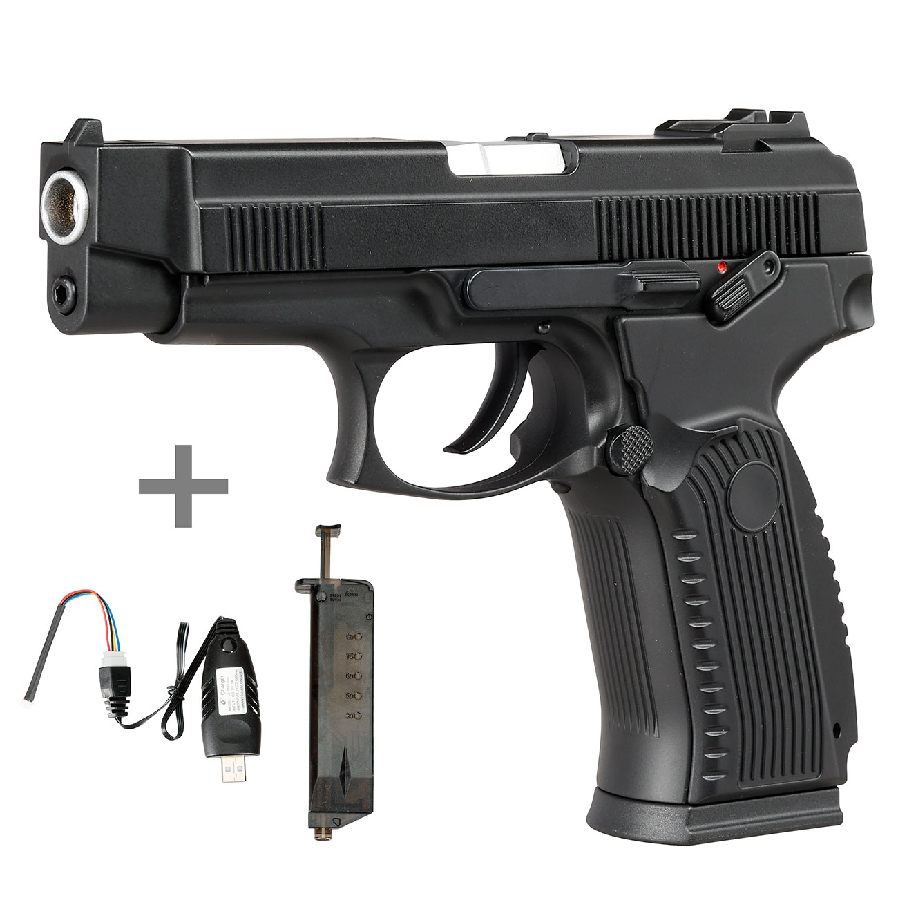 Cyma Grach MP-443 Komplettset AEP / EBB 6mm BB schwarz - MosFet / LiPo Version