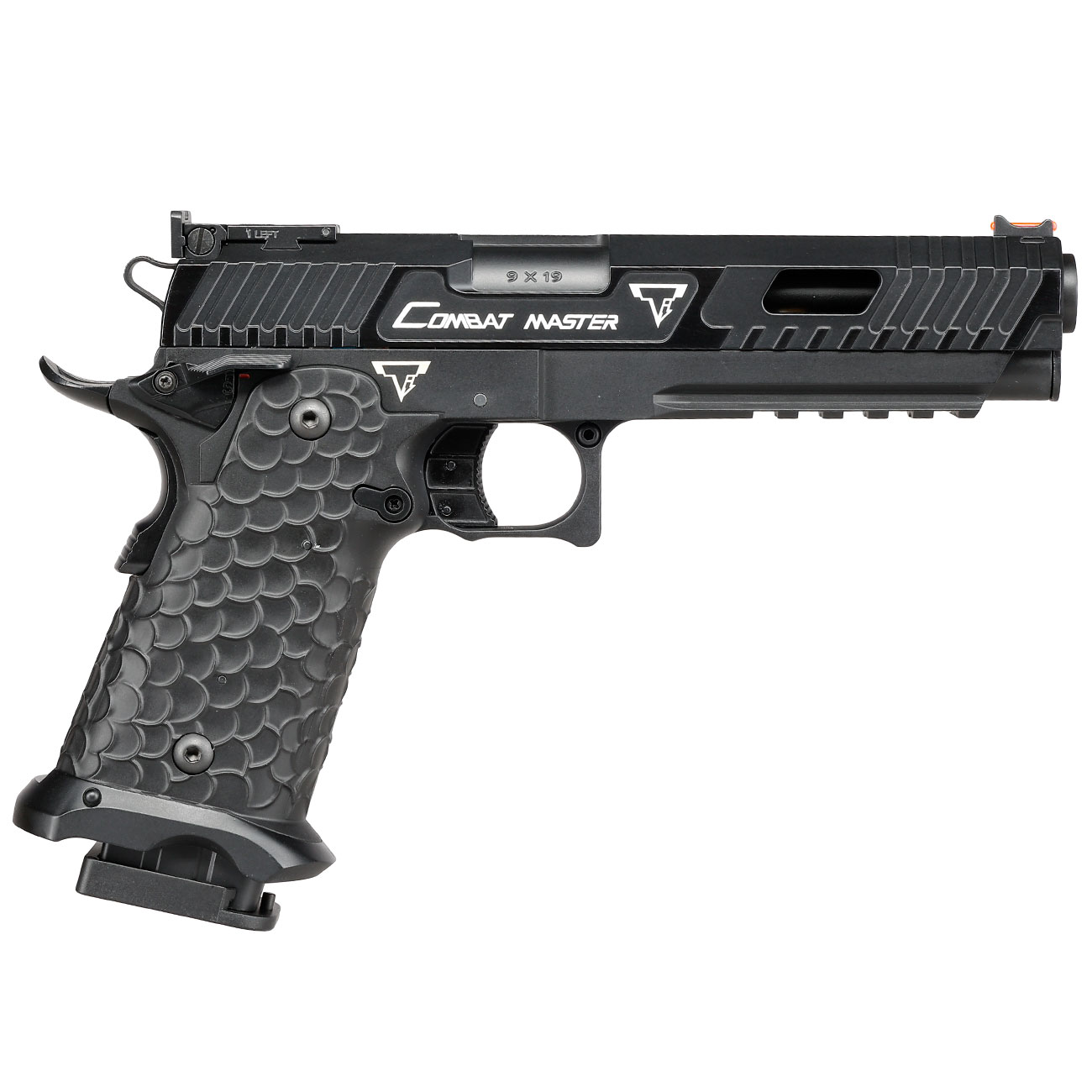 EMG / TTI Innovations Combat Master 2011 JW3 mit Metallschlitten Komplettset AEP 6mm BB schwarz - MosFet / LiPo Version Bild 2