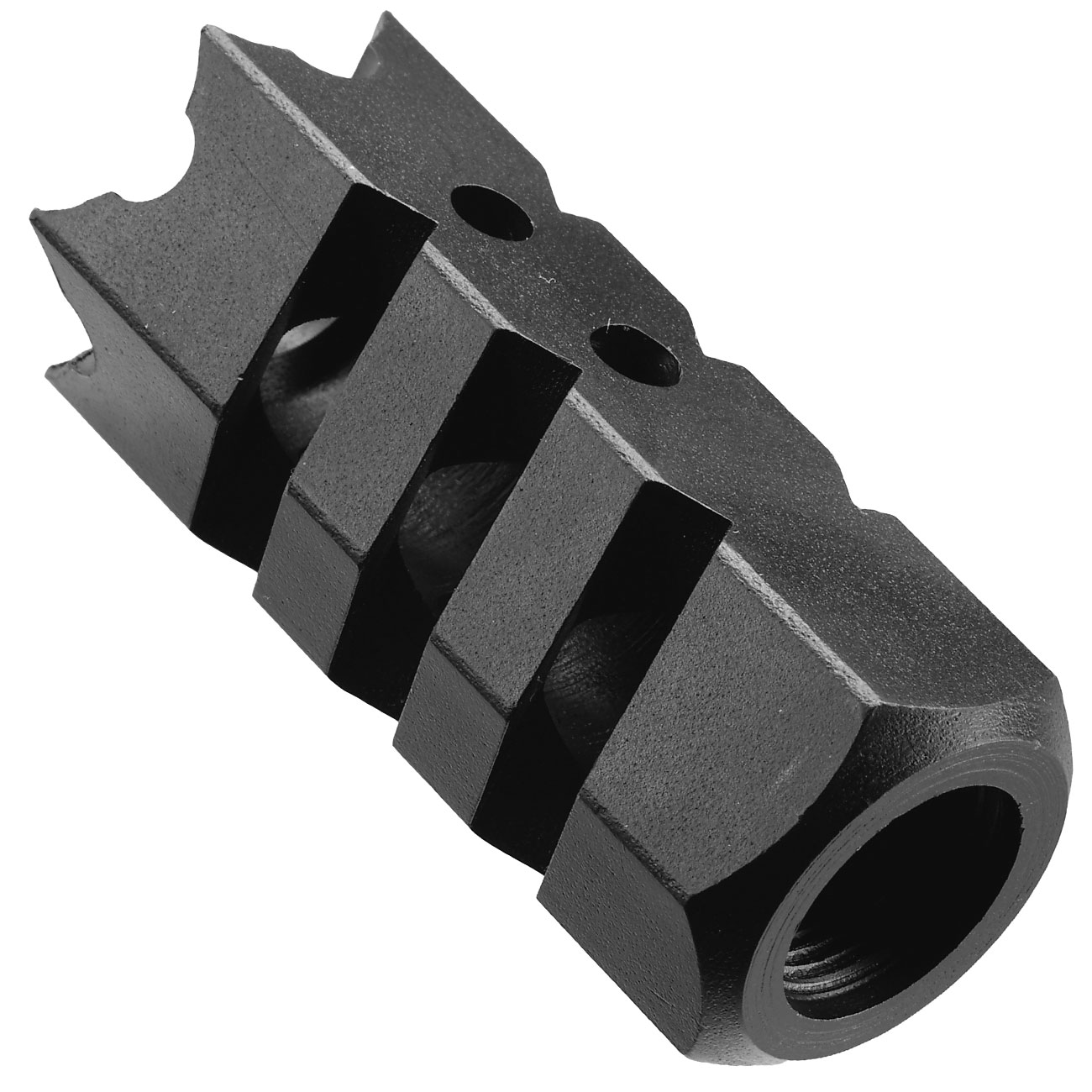 Evolution CNC Stahl Shark Flash-Suppressor schwarz 14mm- Bild 3