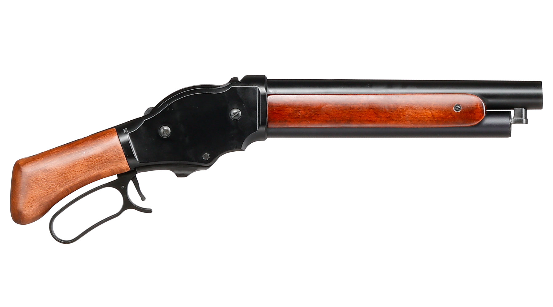 Golden Eagle M1887 Shorty Gas Lever Action mit Hlsenauswurf 6mm BB schwarz - Echtholz Version Bild 2