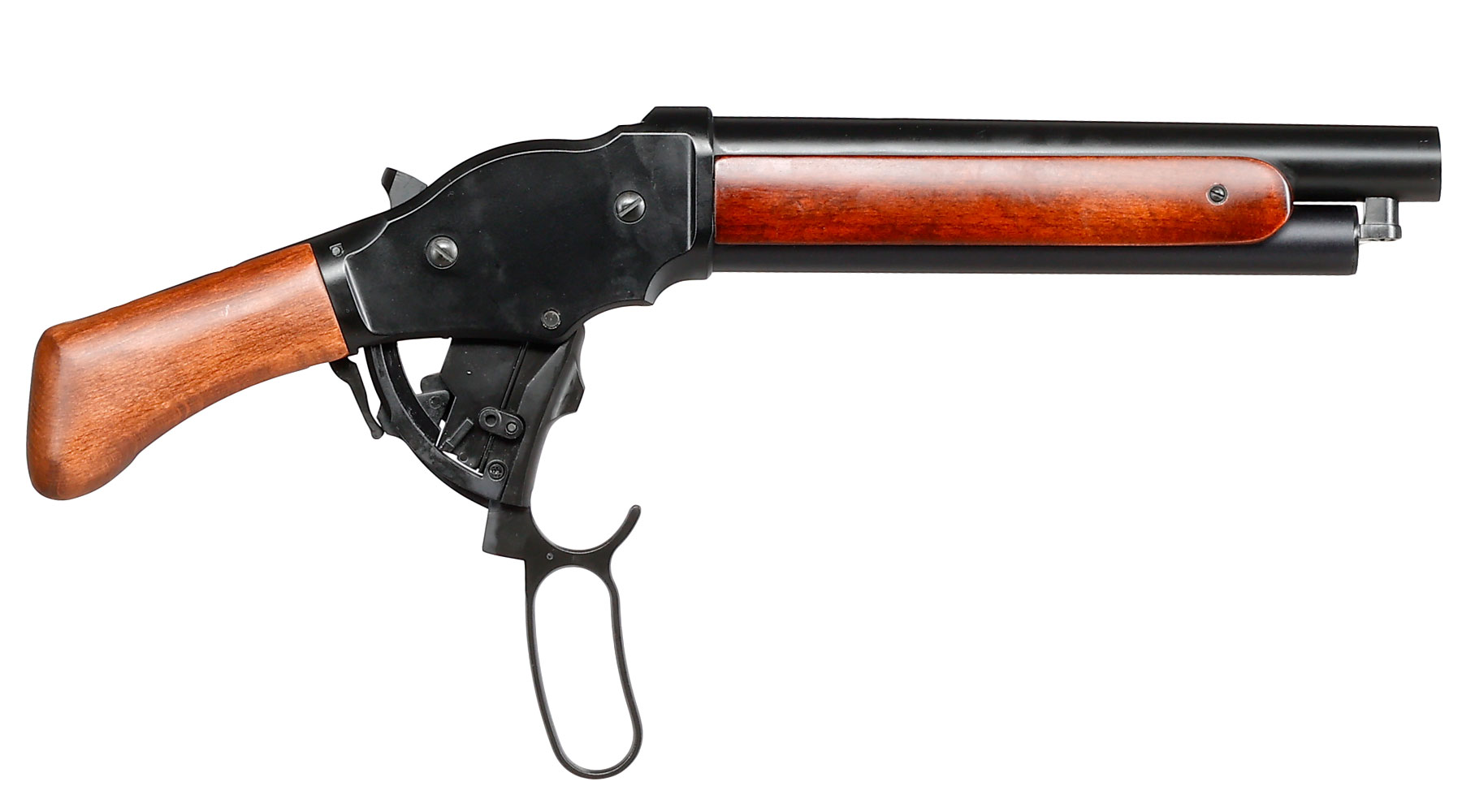 Golden Eagle M1887 Shorty Gas Lever Action mit Hlsenauswurf 6mm BB schwarz - Echtholz Version Bild 3