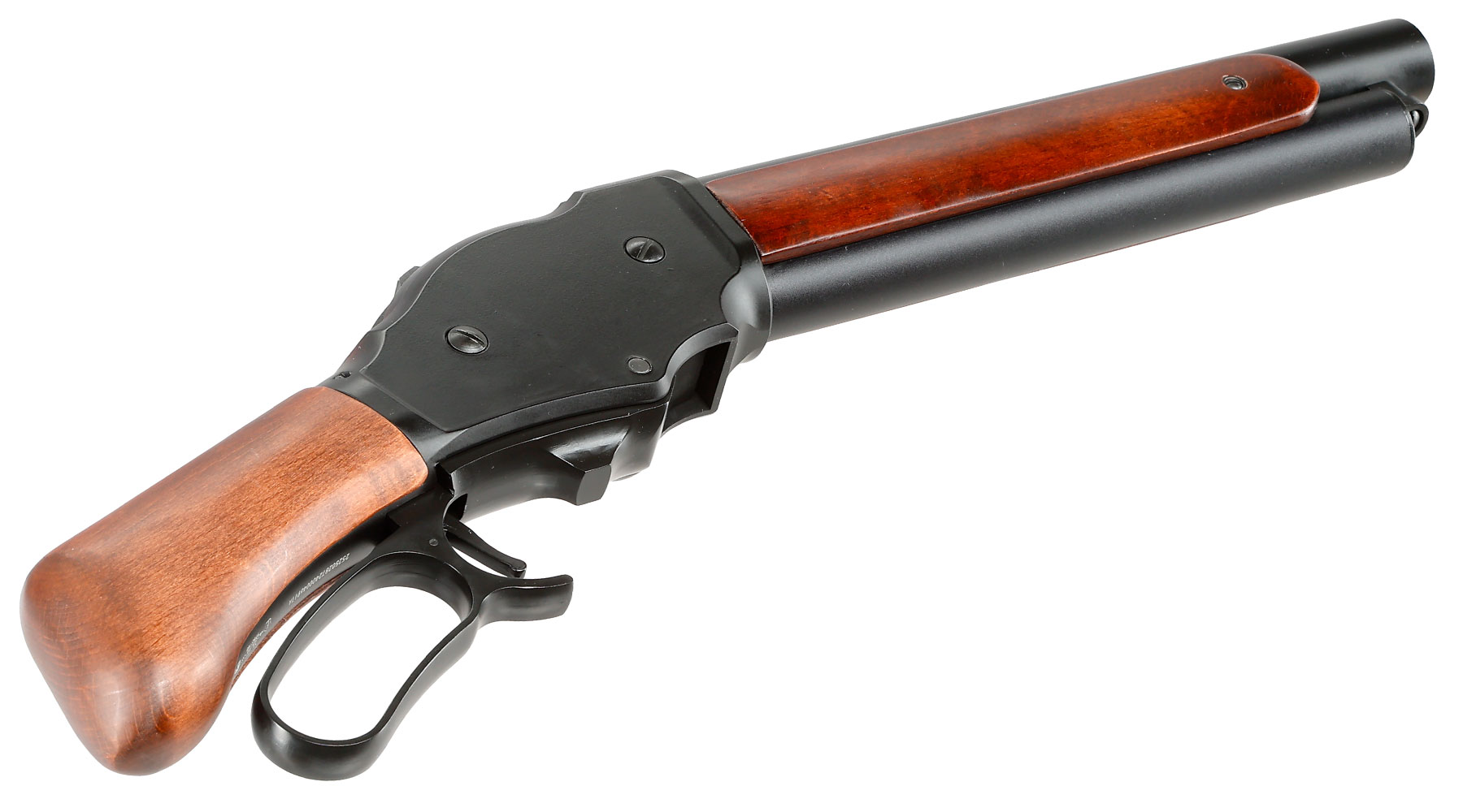 Golden Eagle M1887 Shorty Gas Lever Action mit Hlsenauswurf 6mm BB schwarz - Echtholz Version Bild 5