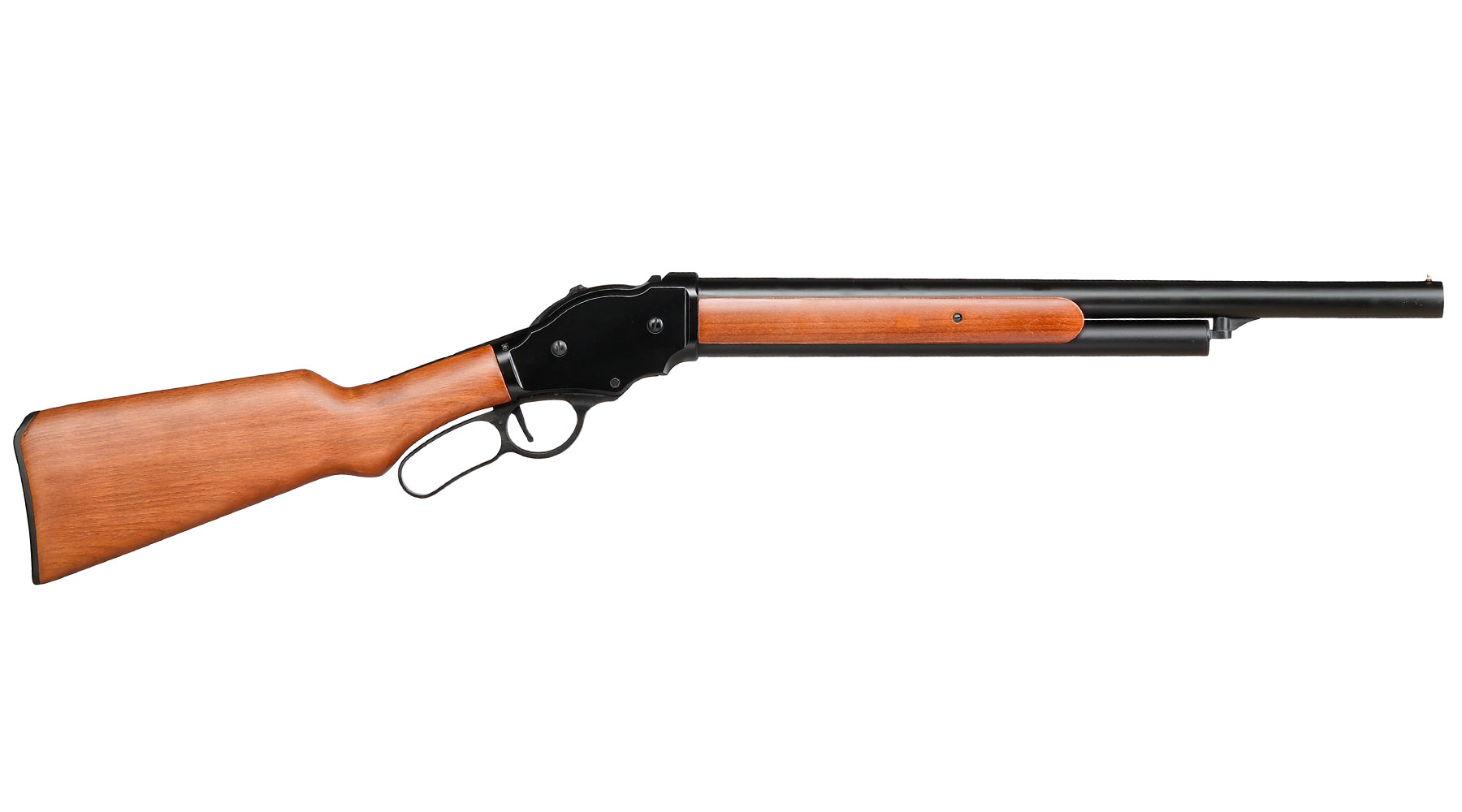 Golden Eagle M1887 Rifle Gas Lever Action mit Hlsenauswurf 6mm BB schwarz - Echtholz Version Bild 2