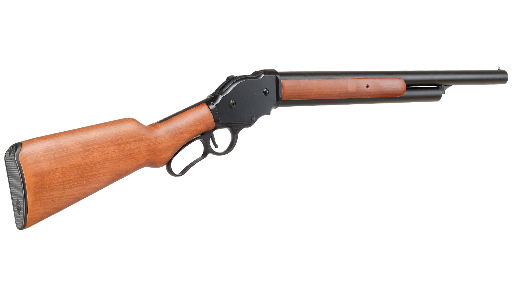 Golden Eagle M1887 Rifle Gas Lever Action mit Hlsenauswurf 6mm BB schwarz - Echtholz Version Bild 4