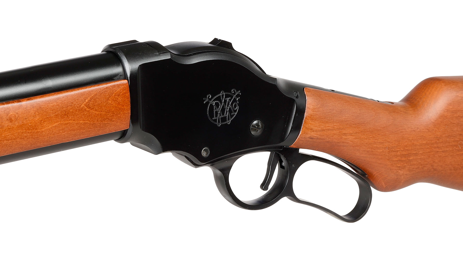 Golden Eagle M1887 Rifle Gas Lever Action mit Hlsenauswurf 6mm BB schwarz - Echtholz Version Bild 8
