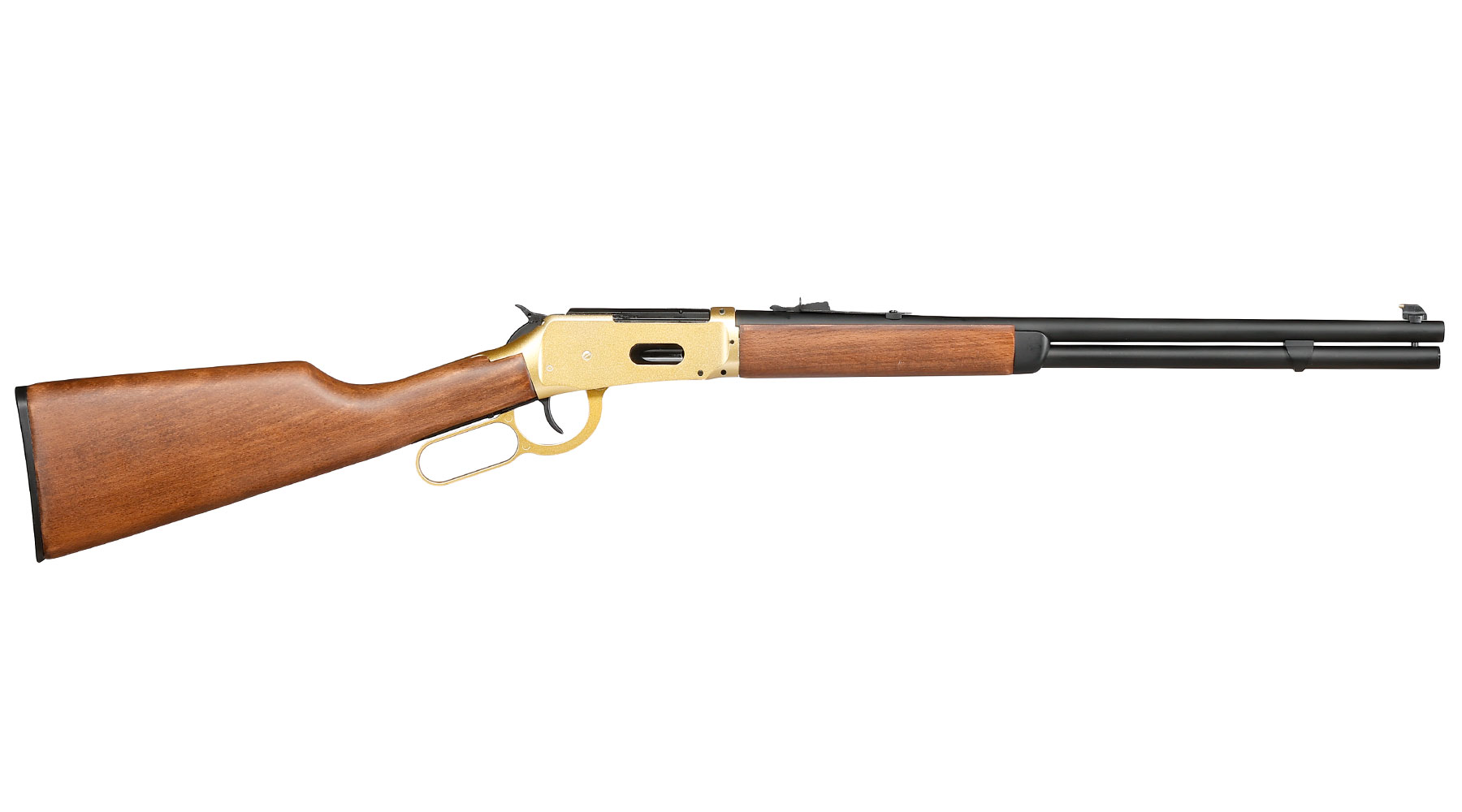Double Bell M1894 Western Rifle mit Hlsenauswurf Vollmetall CO2 6mm BB gold - Echtholz-Version Bild 2