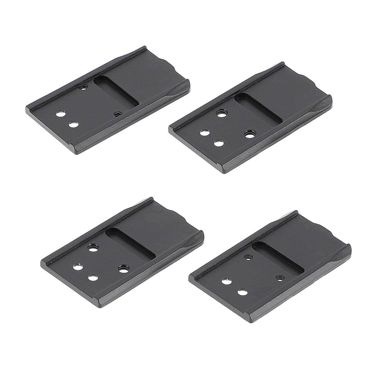 Umarex Red-Dot Adapterplatten 4er Set fr Walther PDP Compact GBB 4 Zoll Pistole schwarz