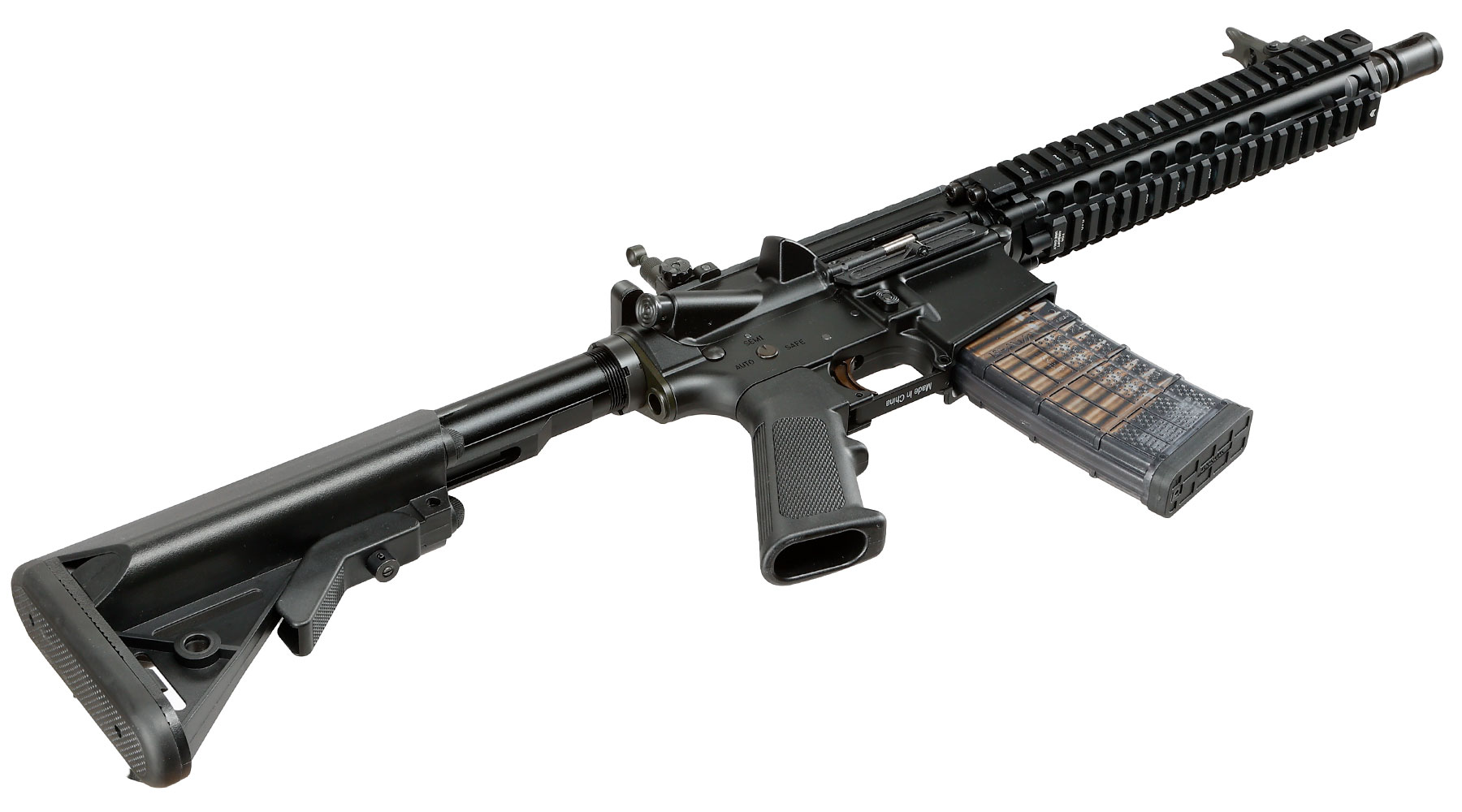 EMG / Cyma Daniel Defense MK18 MOD1 Vollmetall CGS T8-System Gas-Blow-Back 6mm BB schwarz Bild 5