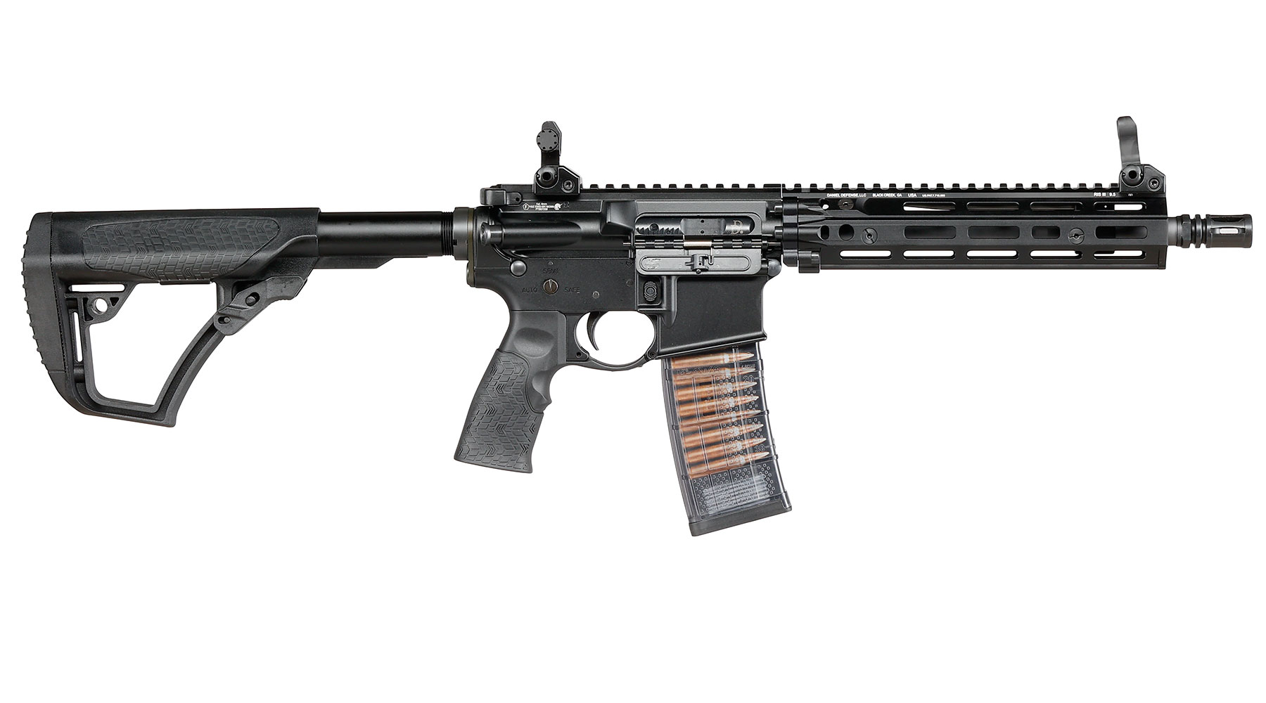 EMG / Cyma Daniel Defense MK18 RIII PDW Vollmetall CGS T8-System Gas-Blow-Back 6mm BB schwarz Bild 2