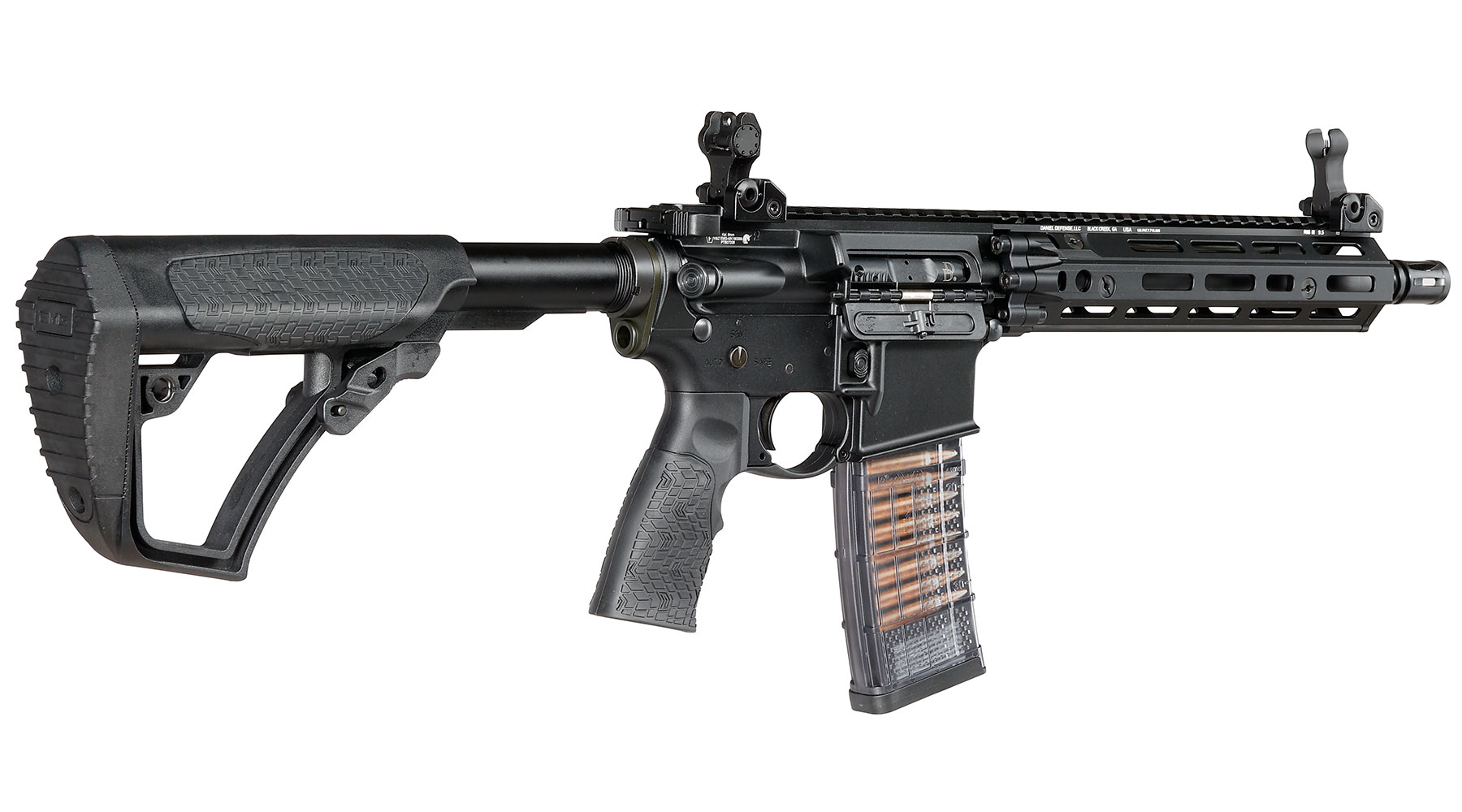 EMG / Cyma Daniel Defense MK18 RIII PDW Vollmetall CGS T8-System Gas-Blow-Back 6mm BB schwarz Bild 3