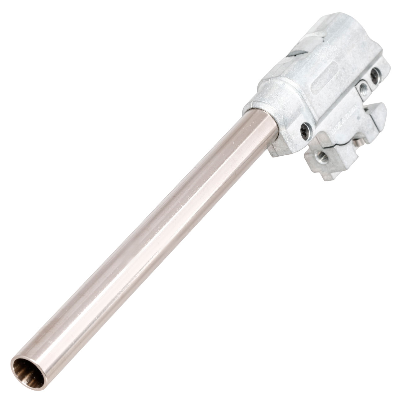 Unicorn Airsoft Aluminium TDC Hop-Up Chamber inkl. 113 mm Innenlauf f. TM Hi-Capa GBB Pistolen silber Bild 2