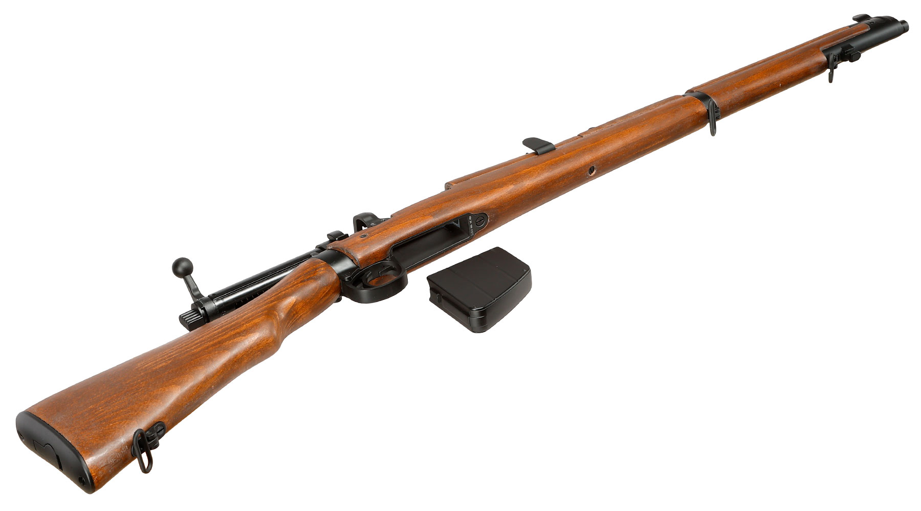 Double Bell Airsoft Lee-Enf. SMLE No.1 MK3 Bolt-Action Springer Gewehr mit Hlsenauswurf 6mm BB Echtholz-Version Bild 5