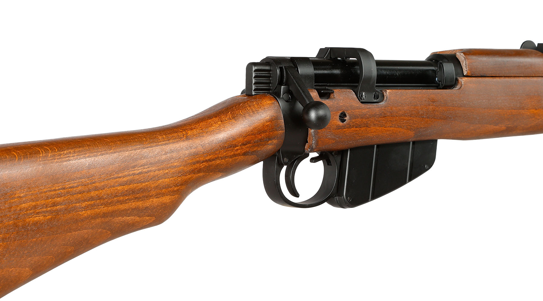 Double Bell Airsoft Lee-Enf. SMLE No.1 MK3 Bolt-Action Springer Gewehr mit Hlsenauswurf 6mm BB Echtholz-Version Bild 8