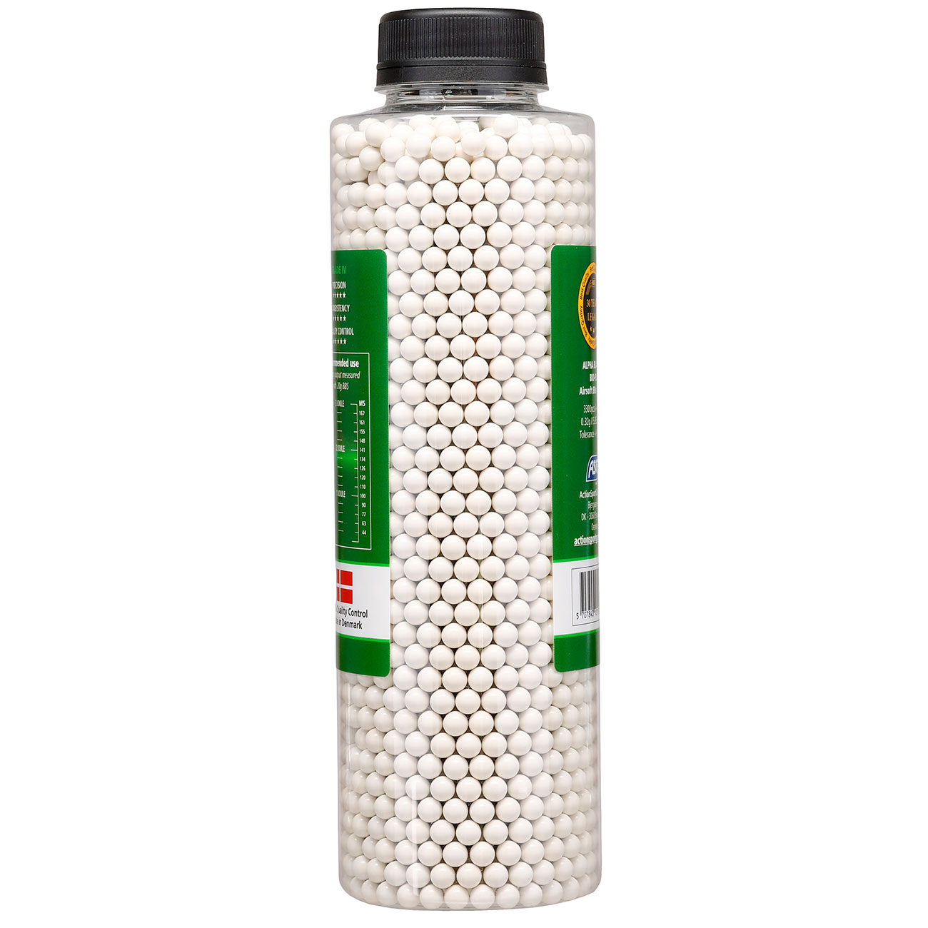 ASG Alpha Blaster Bio PLA Grade IV Precision BBs 0,32g 3.300er Flasche weiss Bild 1