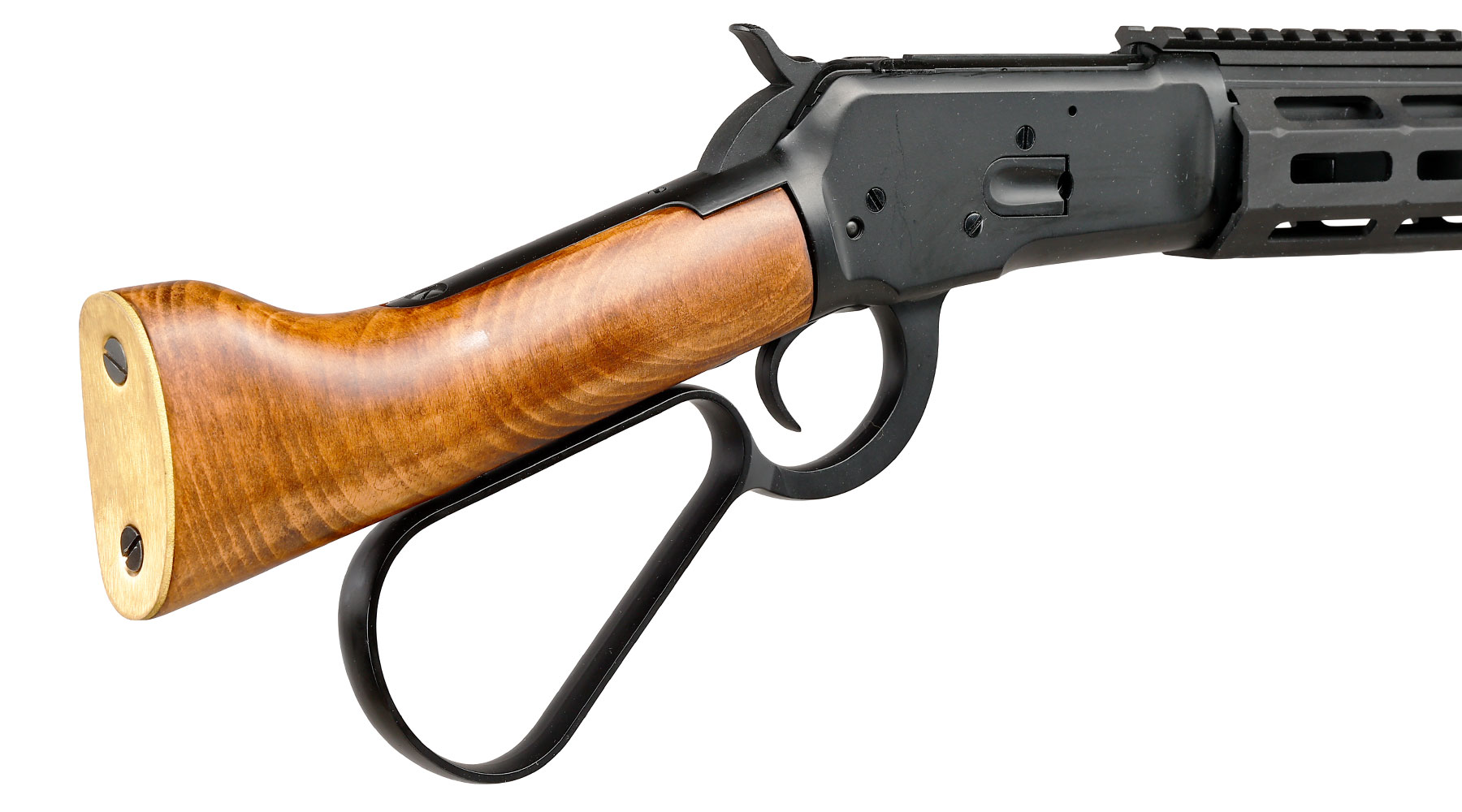 A&K M1873R Medium LOCK Unterhebelrepetiergewehr Gas-Bolt-Action 6mm BB schwarz - Echtholz Version Bild 11