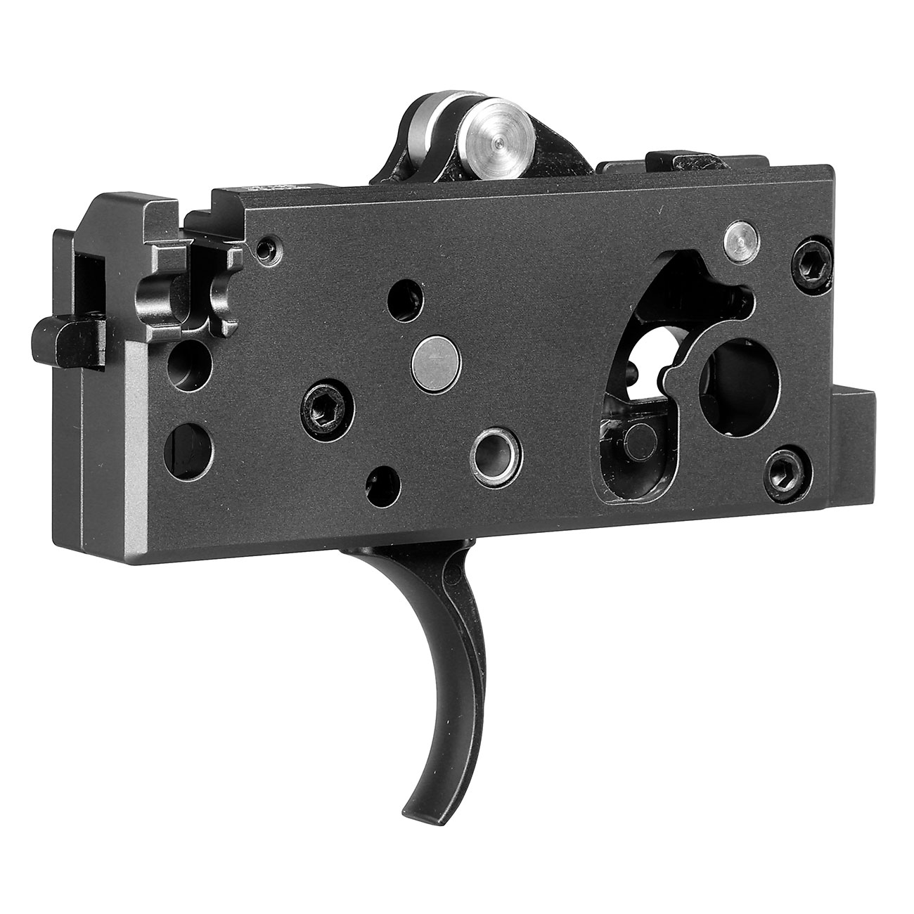 Guns Modify CNC Evo Aluminium Abzugseinheit mit Stahl Innenteile f. Tokyo Marui M4 MWS GBB Serie grau