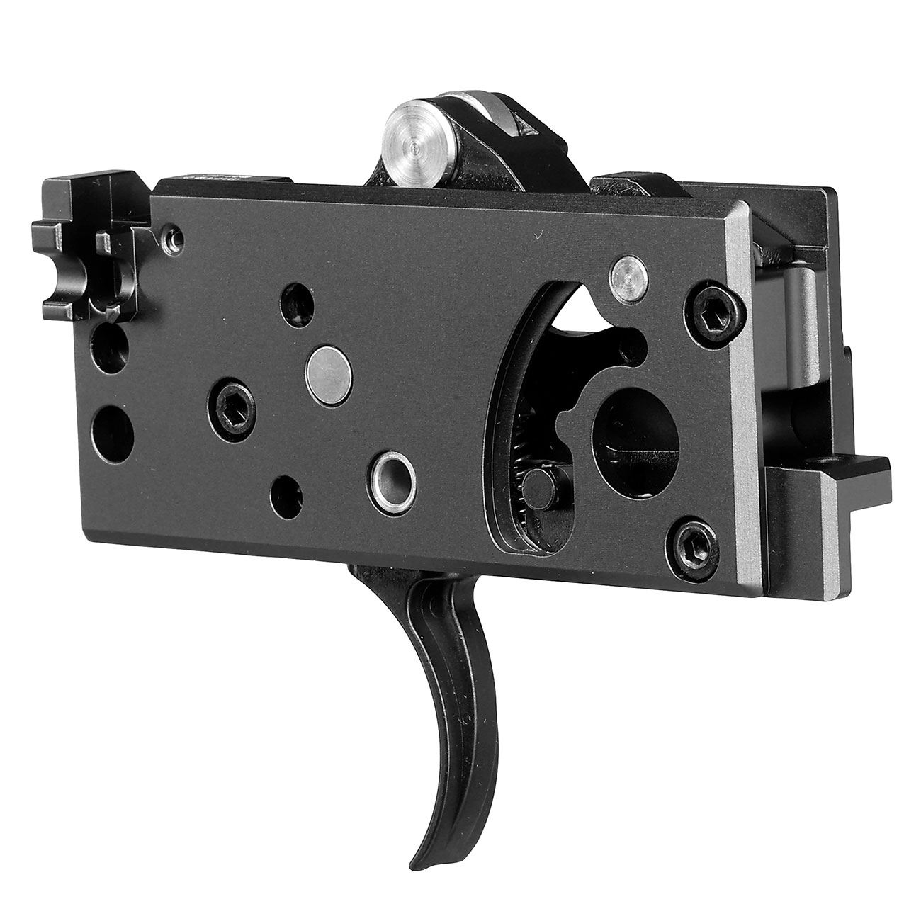 Guns Modify CNC Evo Aluminium Abzugseinheit mit Stahl Innenteile f. Tokyo Marui M4 MWS GBB Serie grau Bild 3