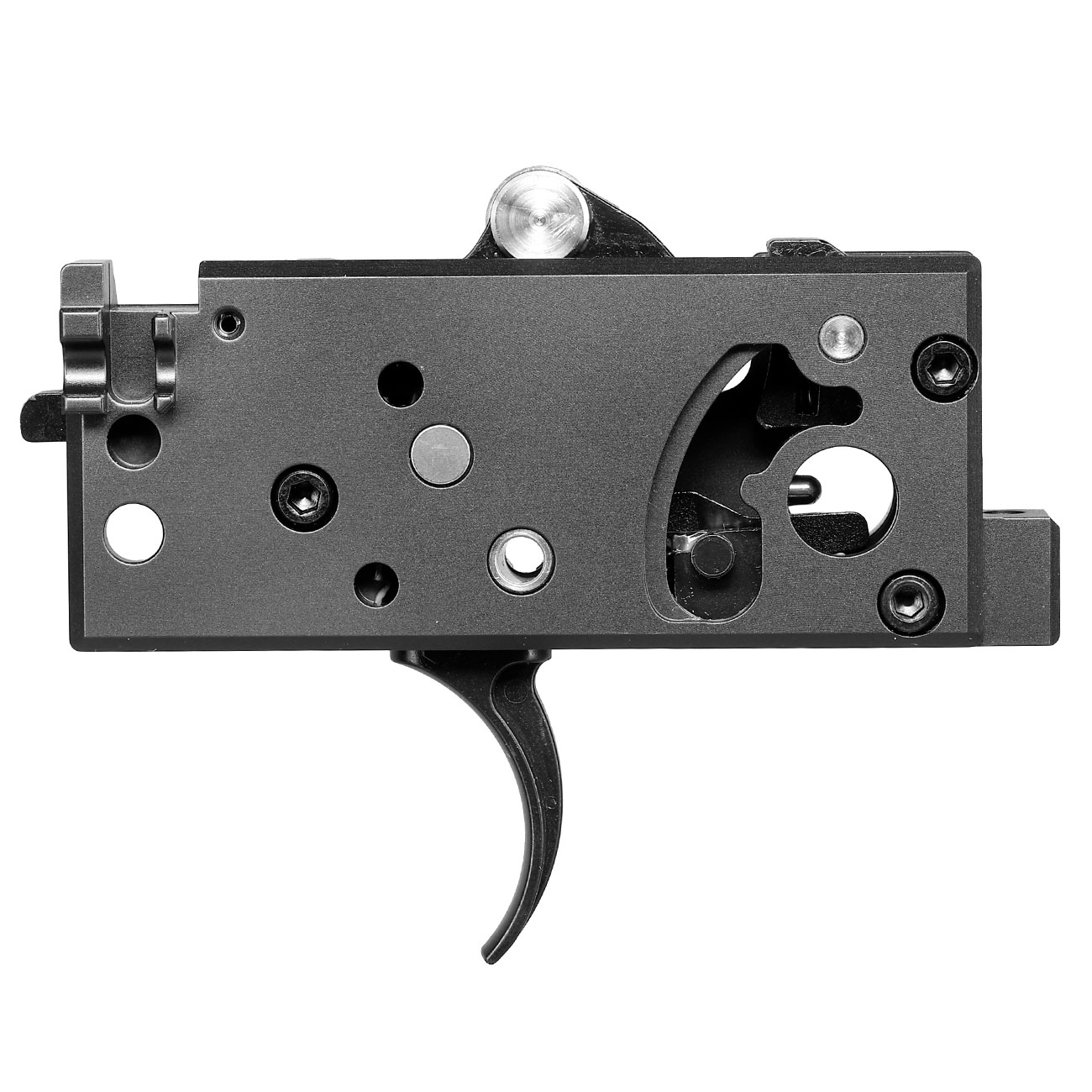 Guns Modify CNC Evo Aluminium Abzugseinheit mit Stahl Innenteile f. Tokyo Marui M4 MWS GBB Serie grau Bild 4