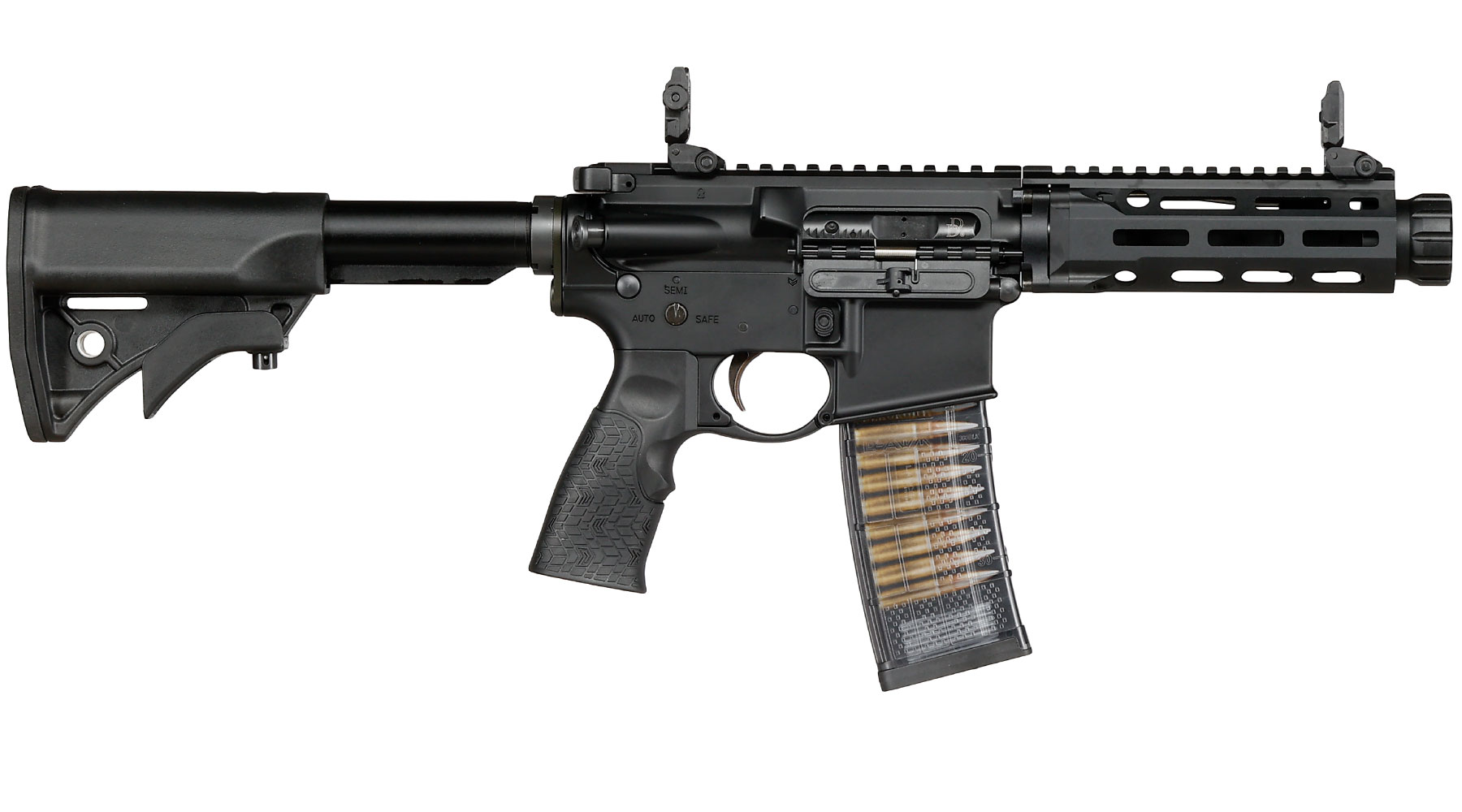 EMG / Cyma Daniel Defense DDM4 300BLK PDW Vollmetall CGS T8-System Gas-Blow-Back 6mm BB schwarz Bild 2