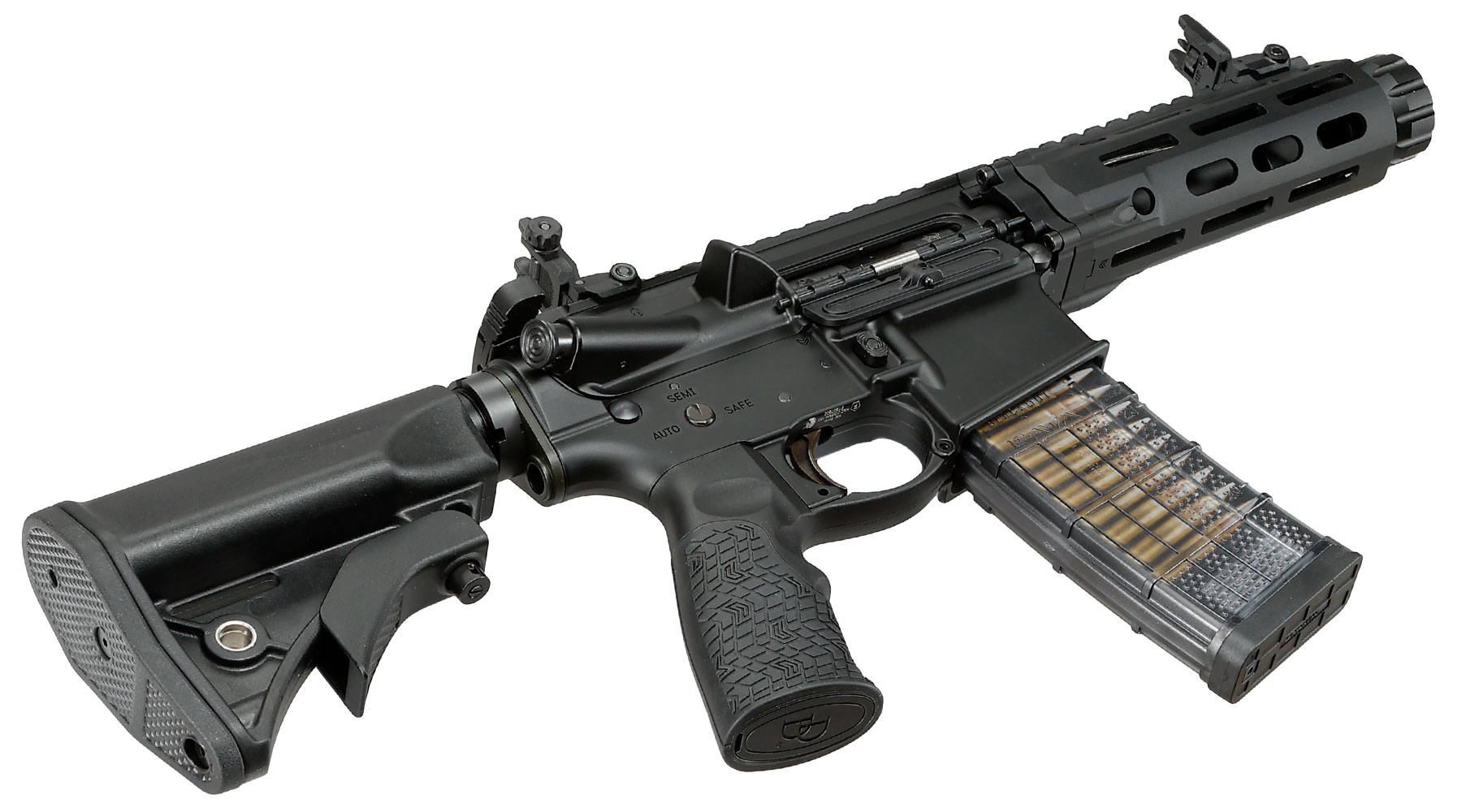 EMG / Cyma Daniel Defense DDM4 300BLK PDW Vollmetall CGS T8-System Gas-Blow-Back 6mm BB schwarz Bild 4