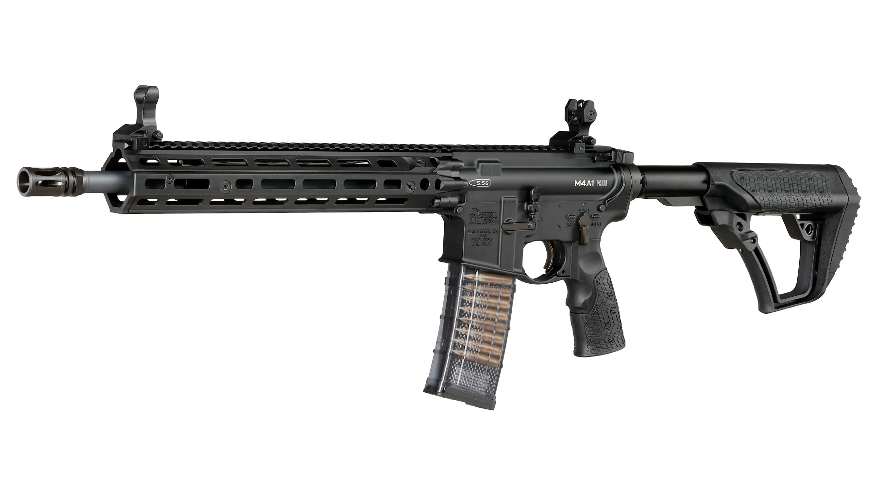 EMG / Cyma Daniel Defense M4A1 RIII Carbine Vollmetall CGS T8-System Gas-Blow-Back 6mm BB schwarz