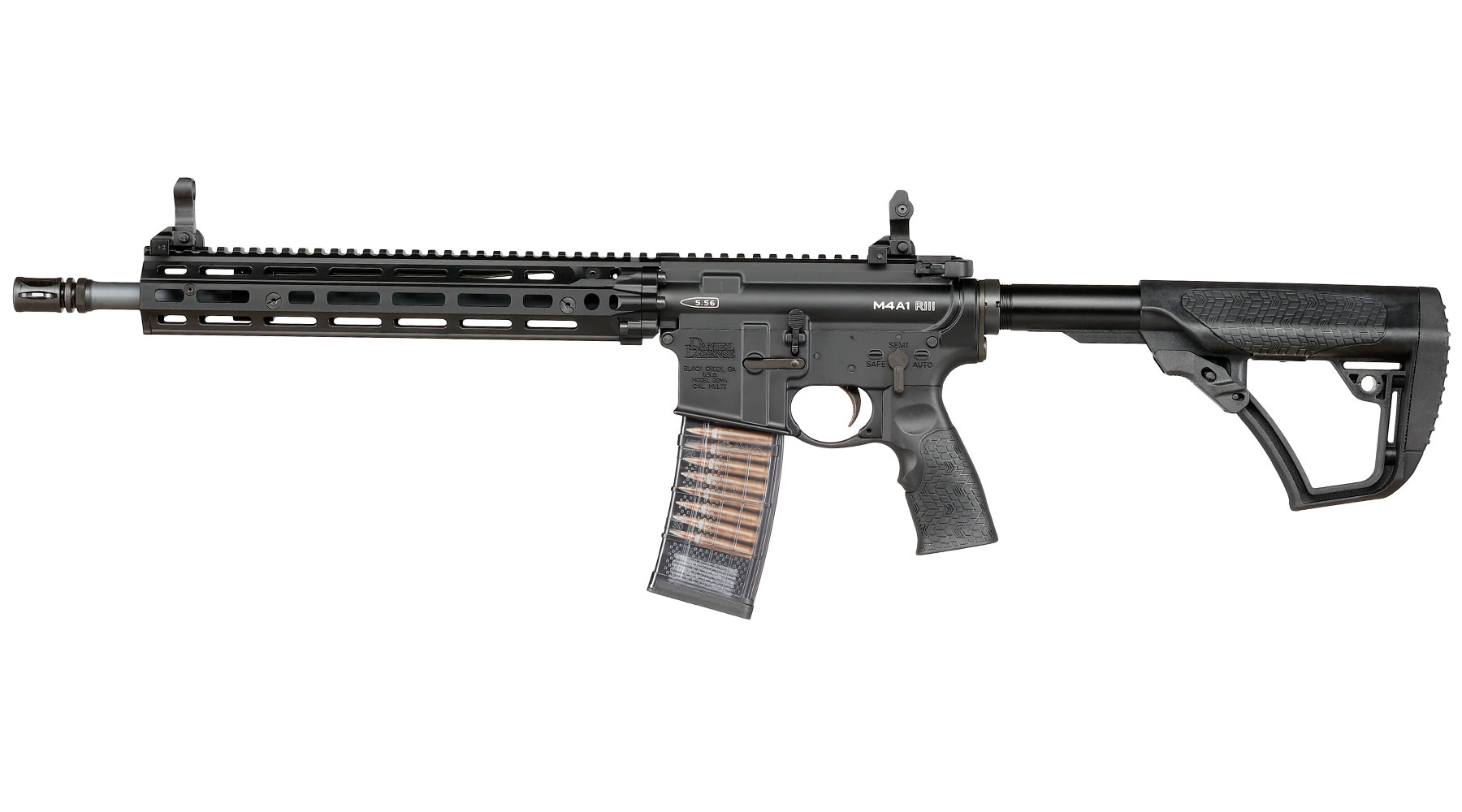 EMG / Cyma Daniel Defense M4A1 RIII Carbine Vollmetall CGS T8-System Gas-Blow-Back 6mm BB schwarz Bild 1