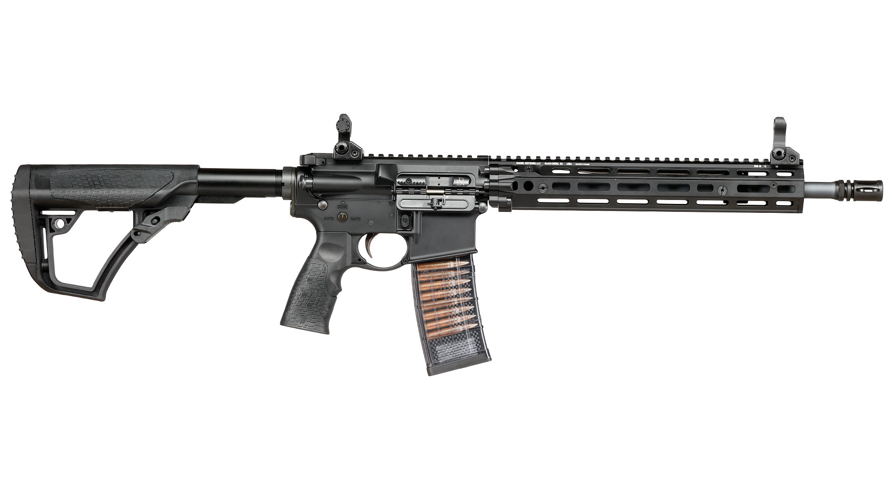EMG / Cyma Daniel Defense M4A1 RIII Carbine Vollmetall CGS T8-System Gas-Blow-Back 6mm BB schwarz Bild 2