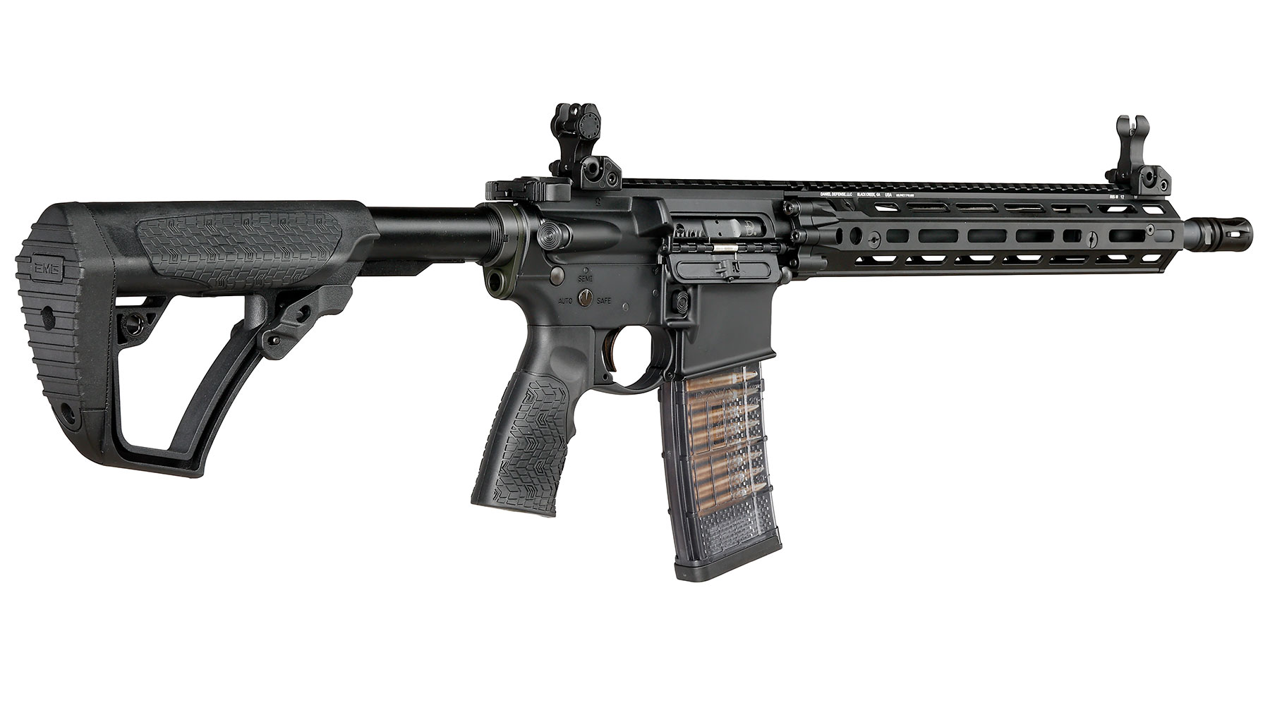 EMG / Cyma Daniel Defense M4A1 RIII Carbine Vollmetall CGS T8-System Gas-Blow-Back 6mm BB schwarz Bild 3