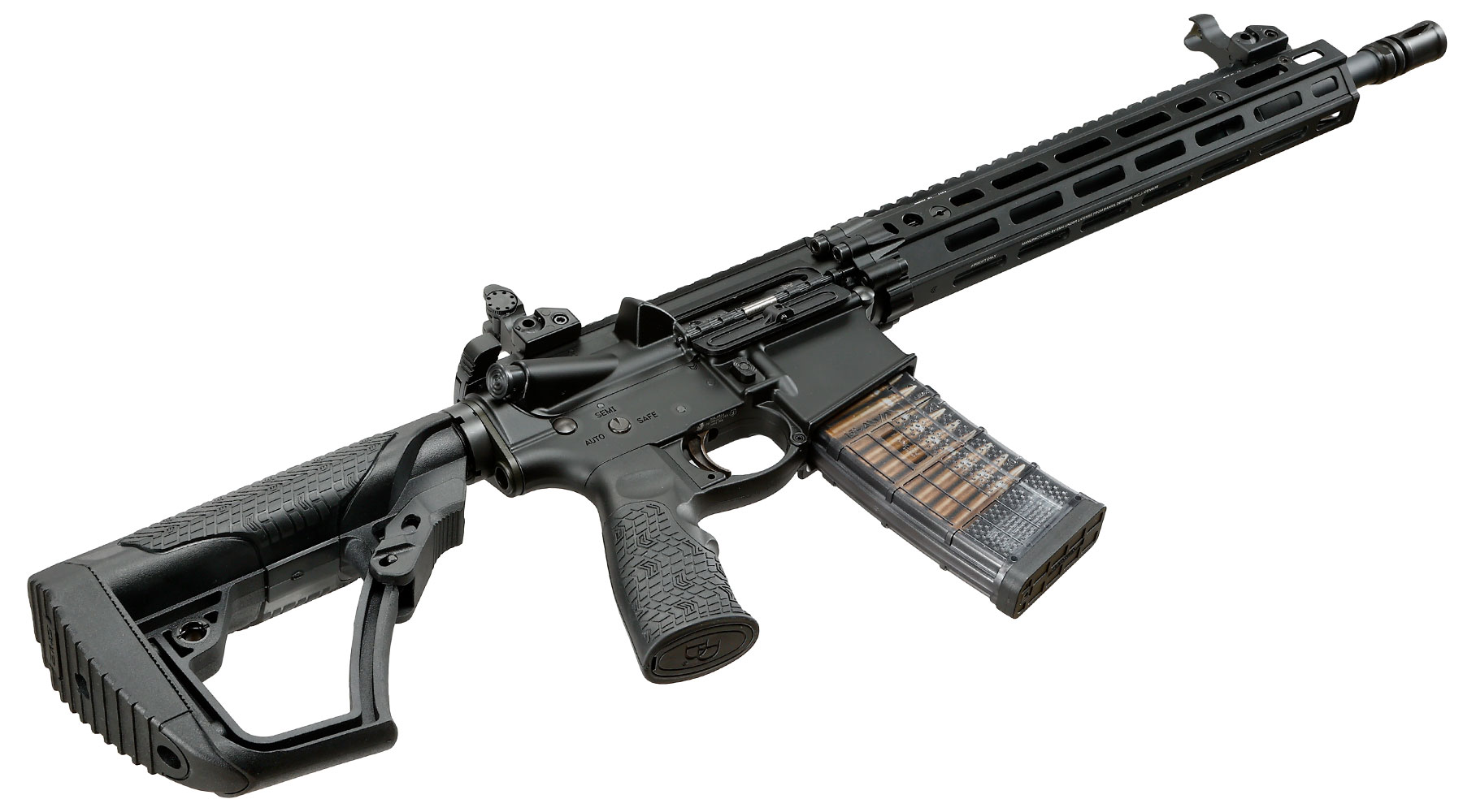 EMG / Cyma Daniel Defense M4A1 RIII Carbine Vollmetall CGS T8-System Gas-Blow-Back 6mm BB schwarz Bild 4