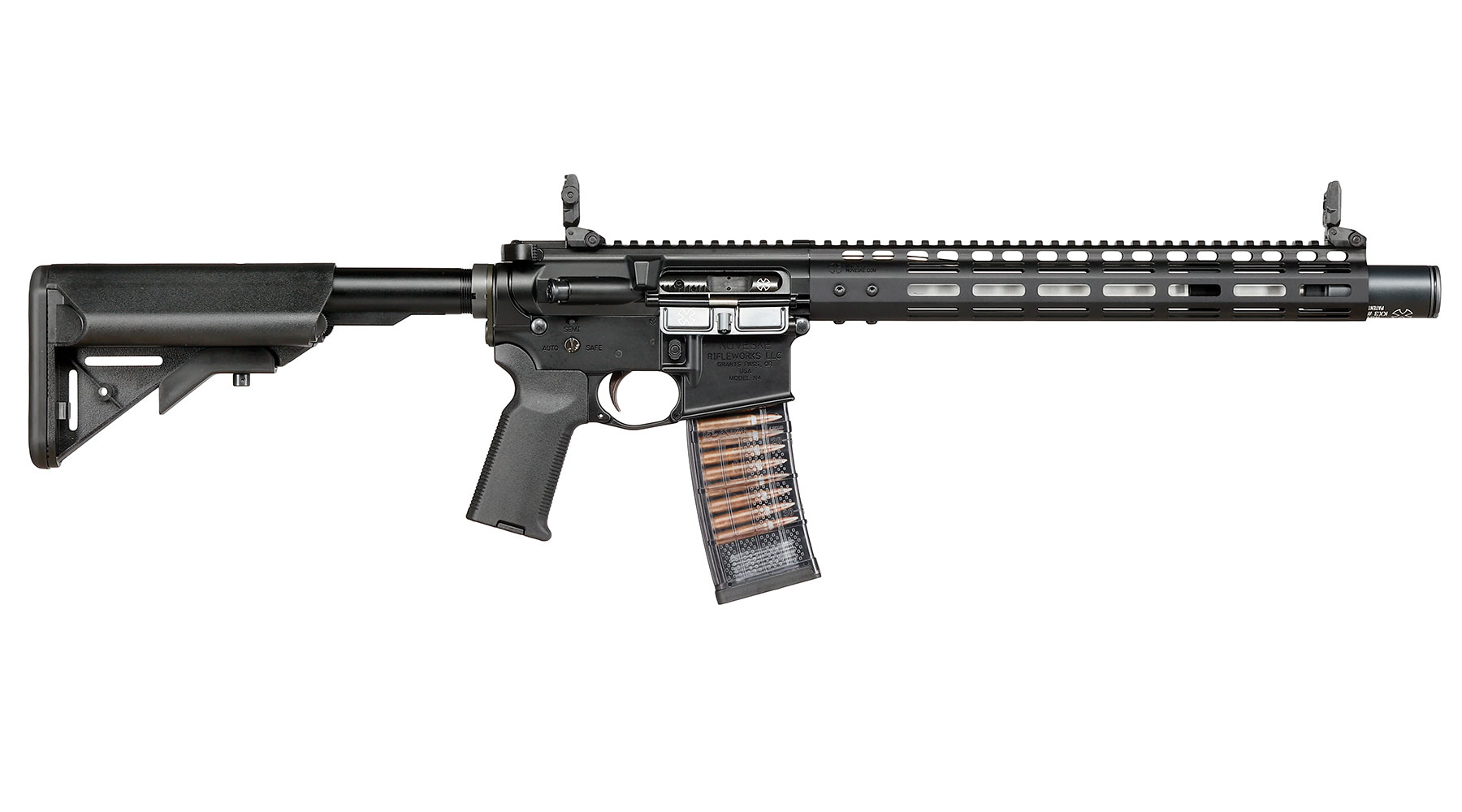 EMG / Cyma Noveske N4 12,5 Zoll GEN3 Vollmetall CGS T8-System Gas-Blow-Back 6mm BB schwarz Bild 2