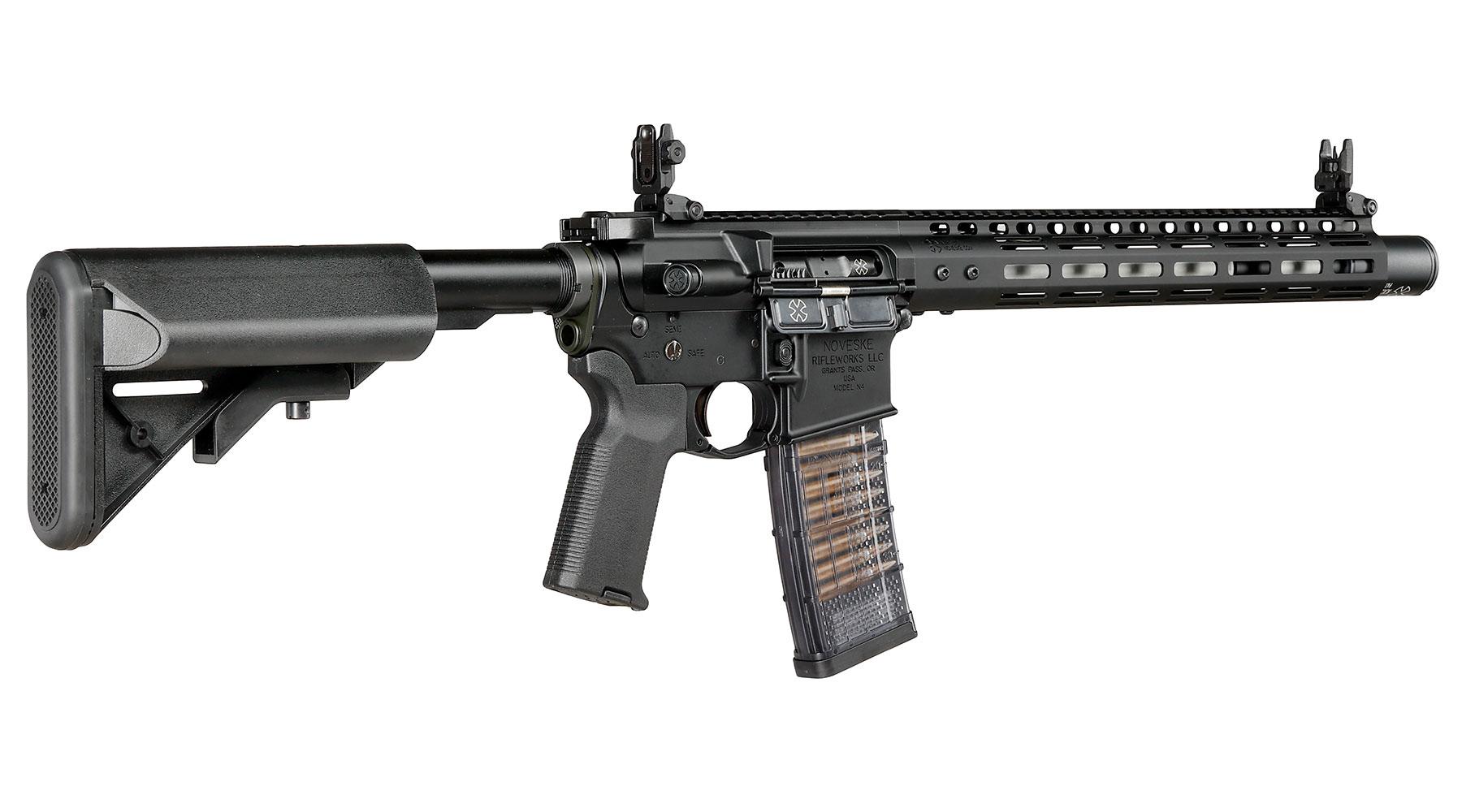 EMG / Cyma Noveske N4 12,5 Zoll GEN3 Vollmetall CGS T8-System Gas-Blow-Back 6mm BB schwarz Bild 3