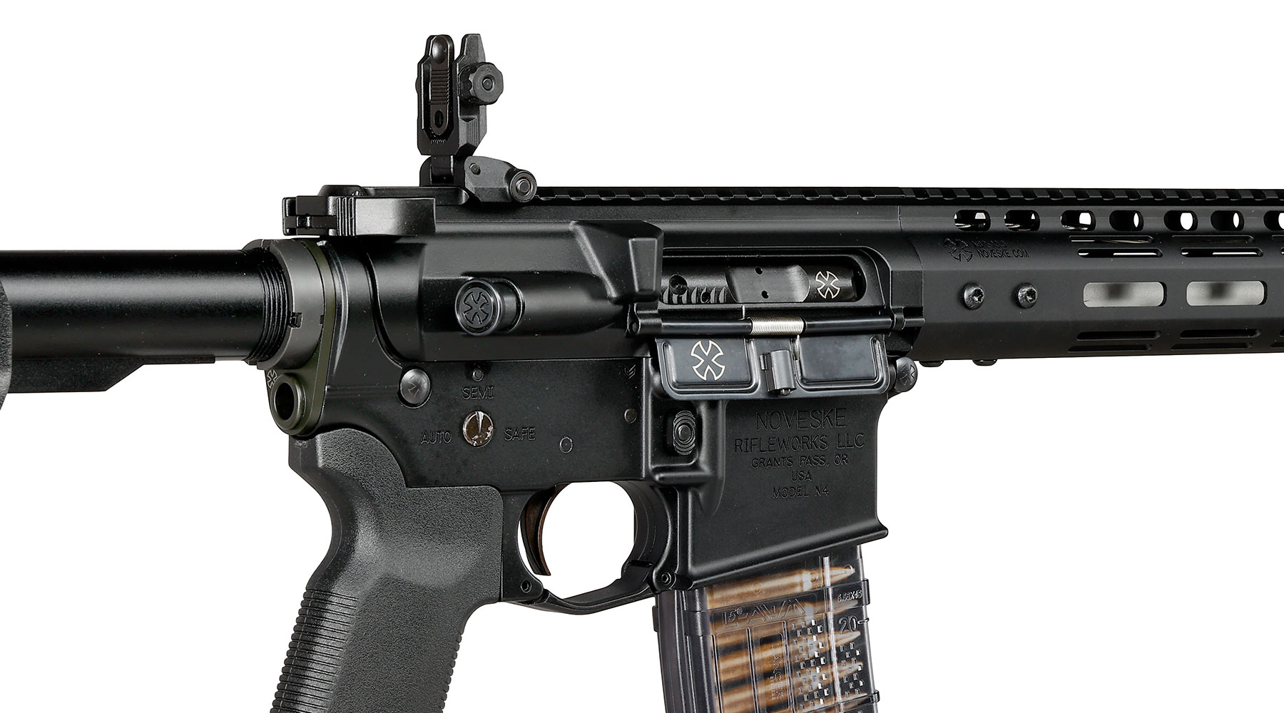 EMG / Cyma Noveske N4 12,5 Zoll GEN3 Vollmetall CGS T8-System Gas-Blow-Back 6mm BB schwarz Bild 8