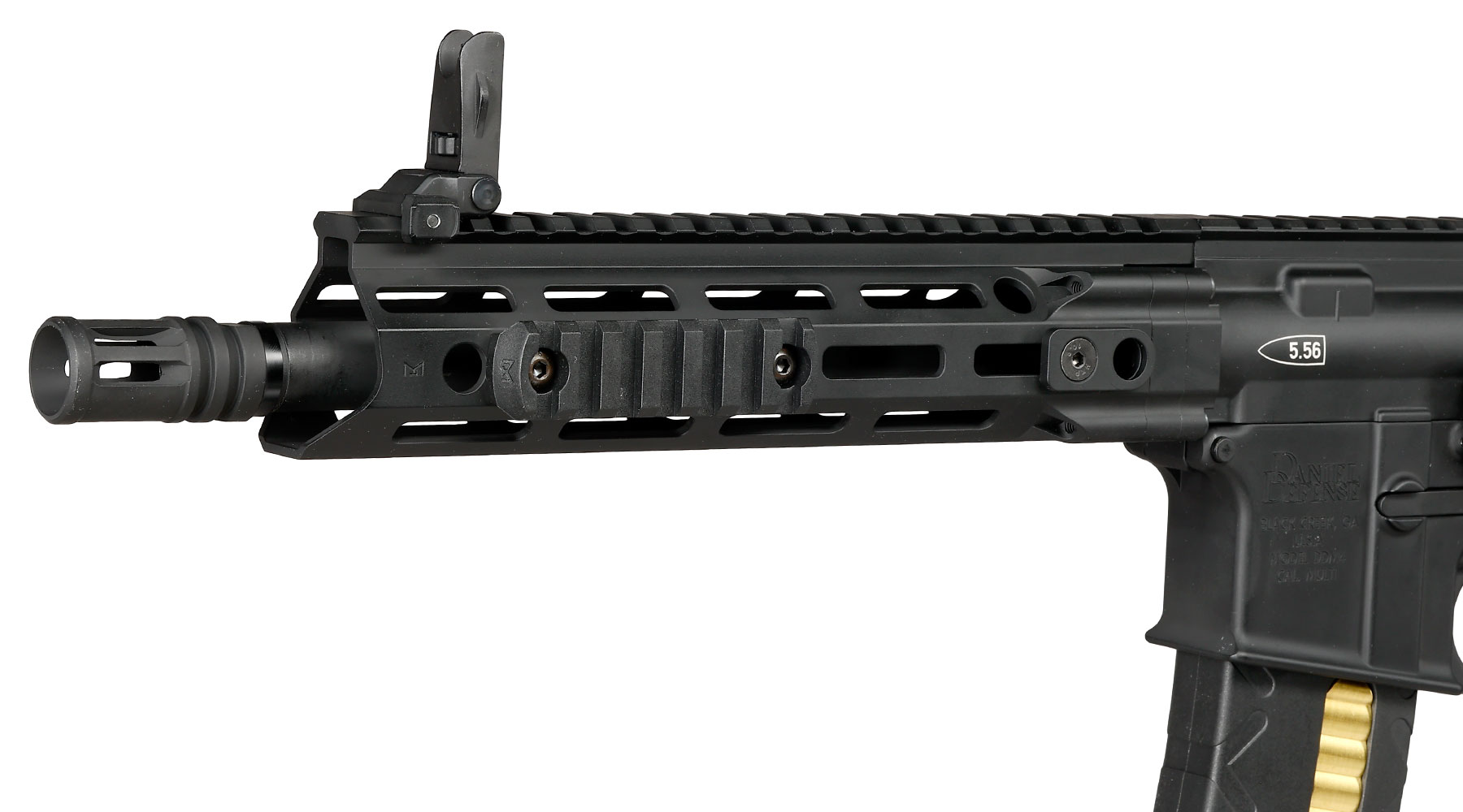 APS / EMG Daniel Defense DDM4 V7P Pistol Vollmetall GBox GBB 6mm BB schwarz Bild 7