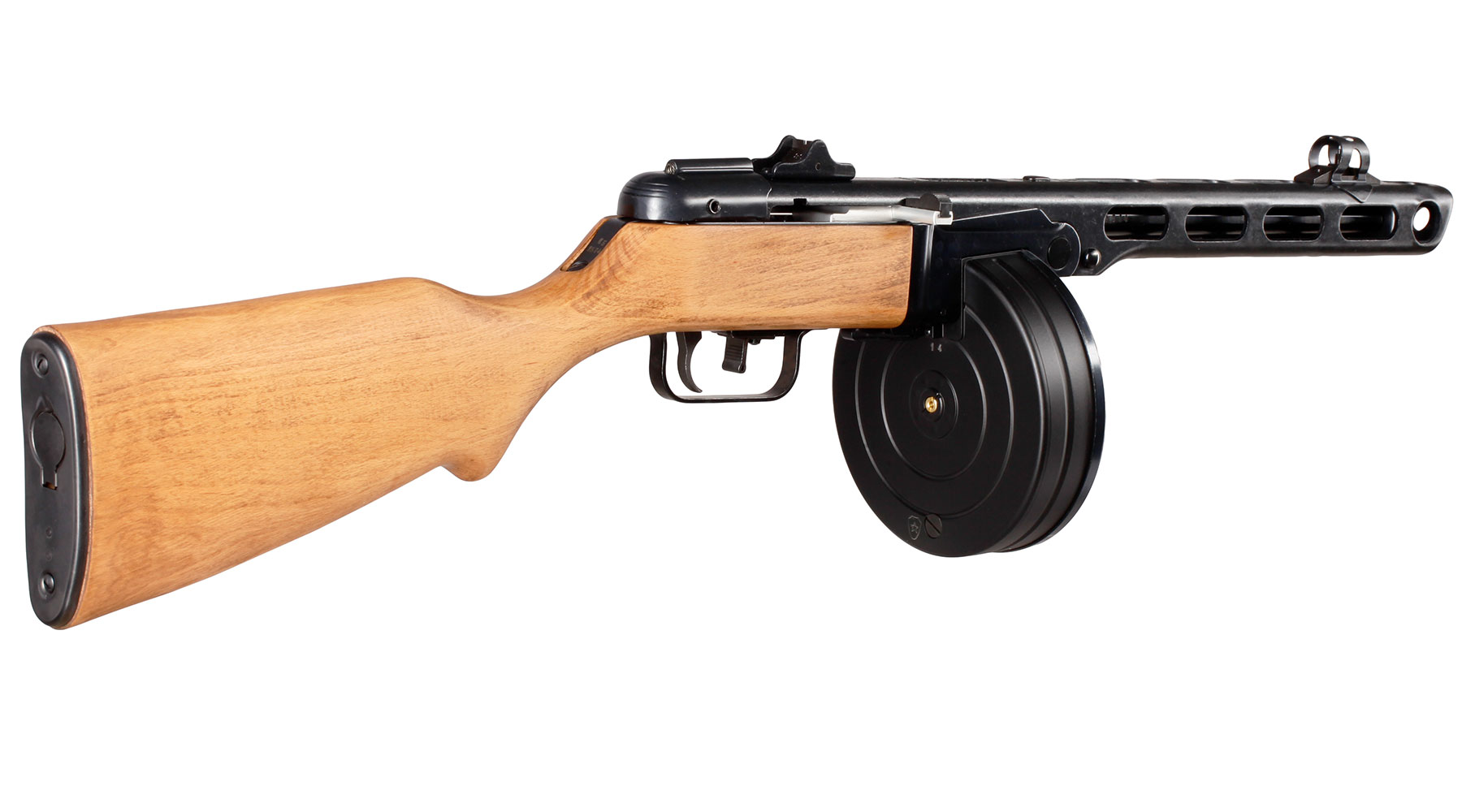 VFC PPSH-41 Vollmetall Echtholz Gas-Blow-Back 6mm BB schwarz Bild 3