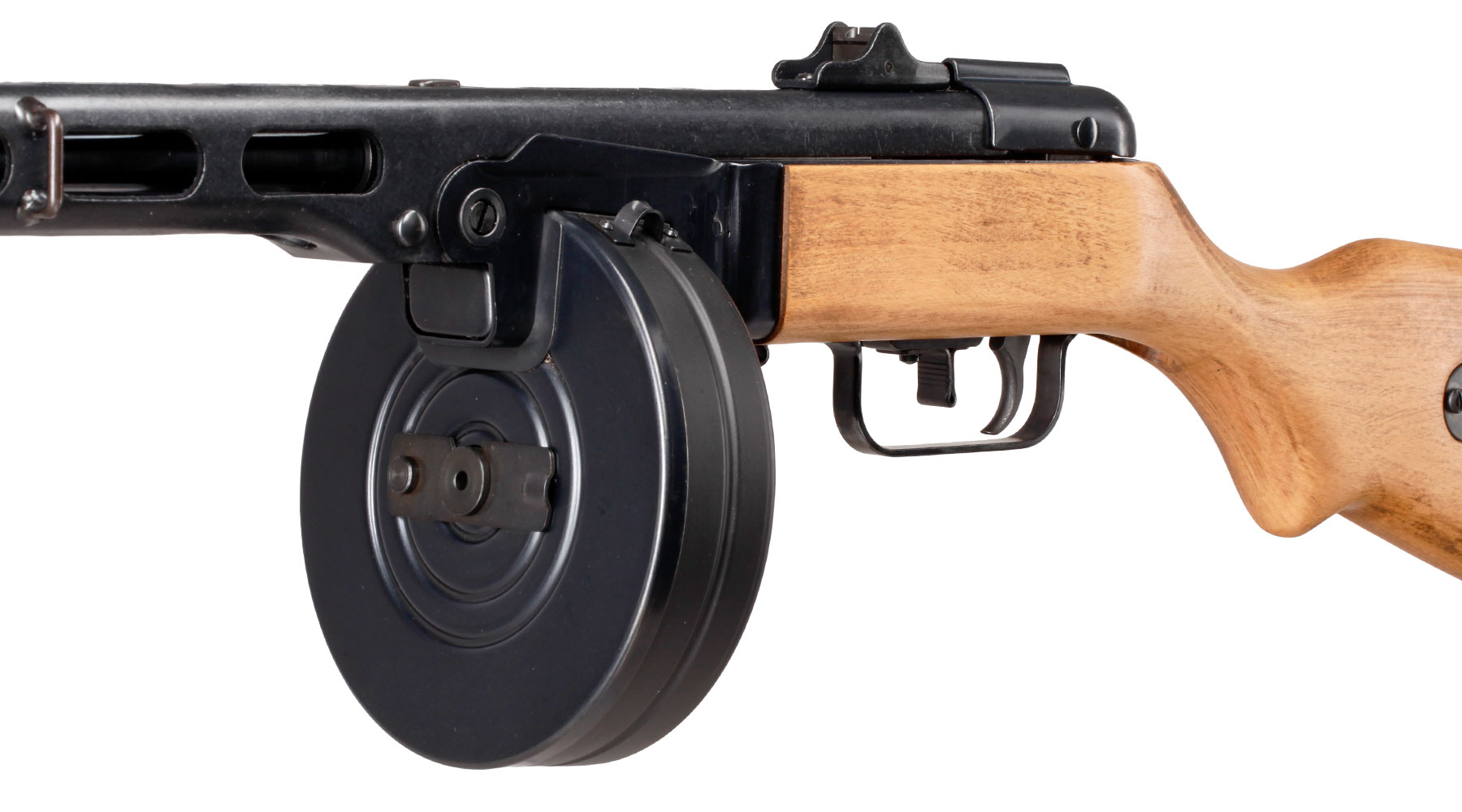 VFC PPSH-41 Vollmetall Echtholz Gas-Blow-Back 6mm BB schwarz Bild 6