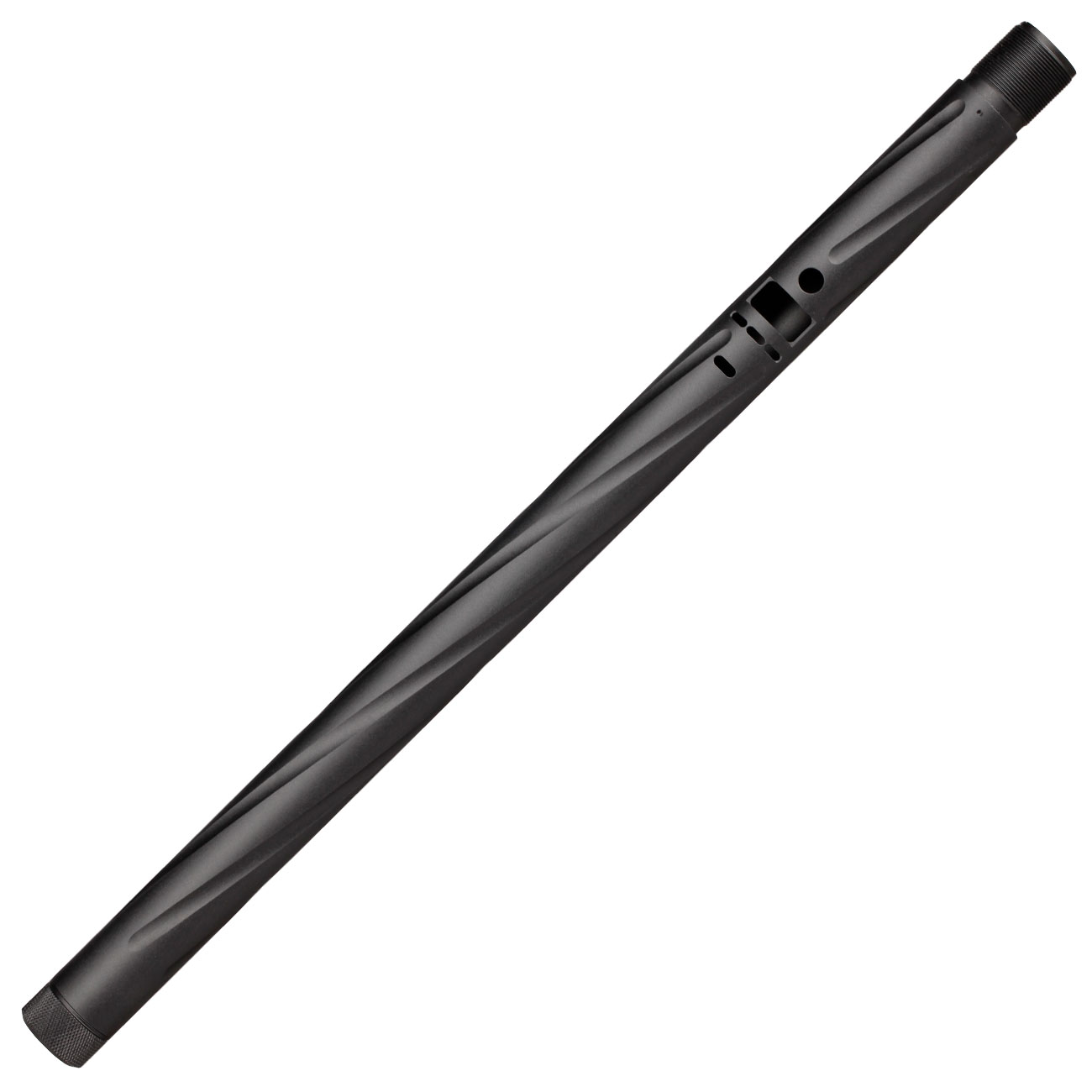 Action Army Aluminium Twisted Bull Barrel Auenlauf Set Short f. Maruzen Type 96 Gewehre schwarz Bild 3