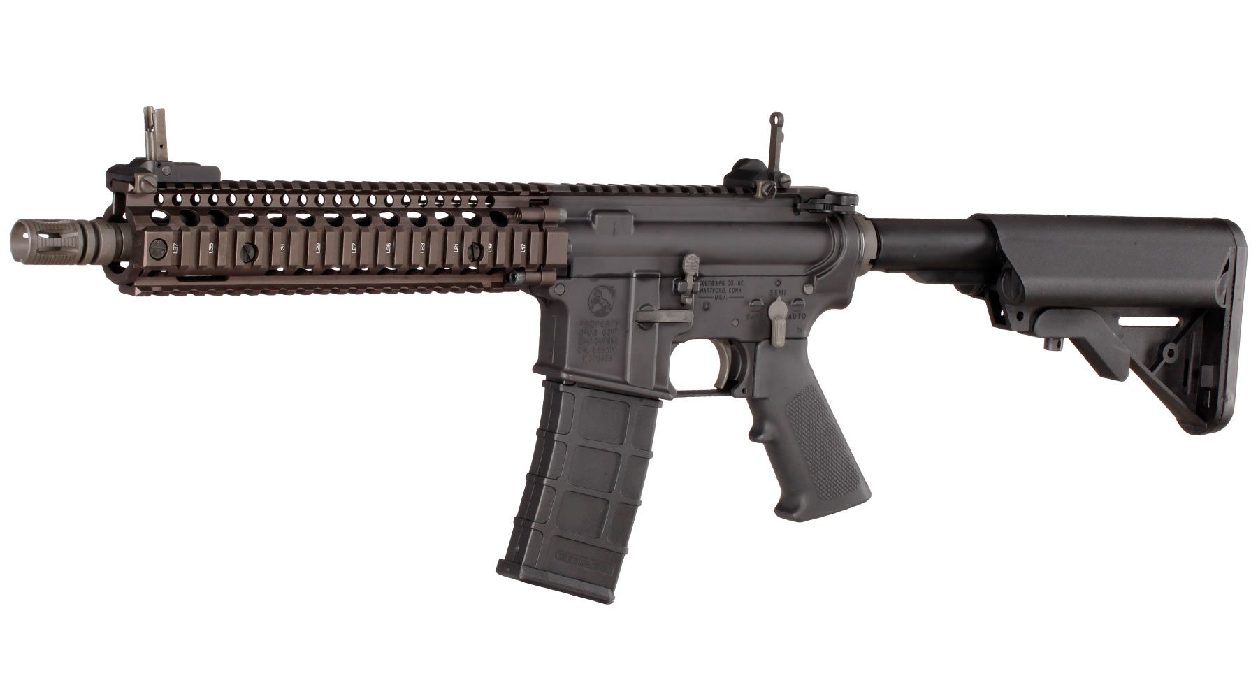 GHK Colt / Daniel Defense MK18 MOD1 Vollmetall Gas-Blow-Back 6mm BB Dualtone - Version 3